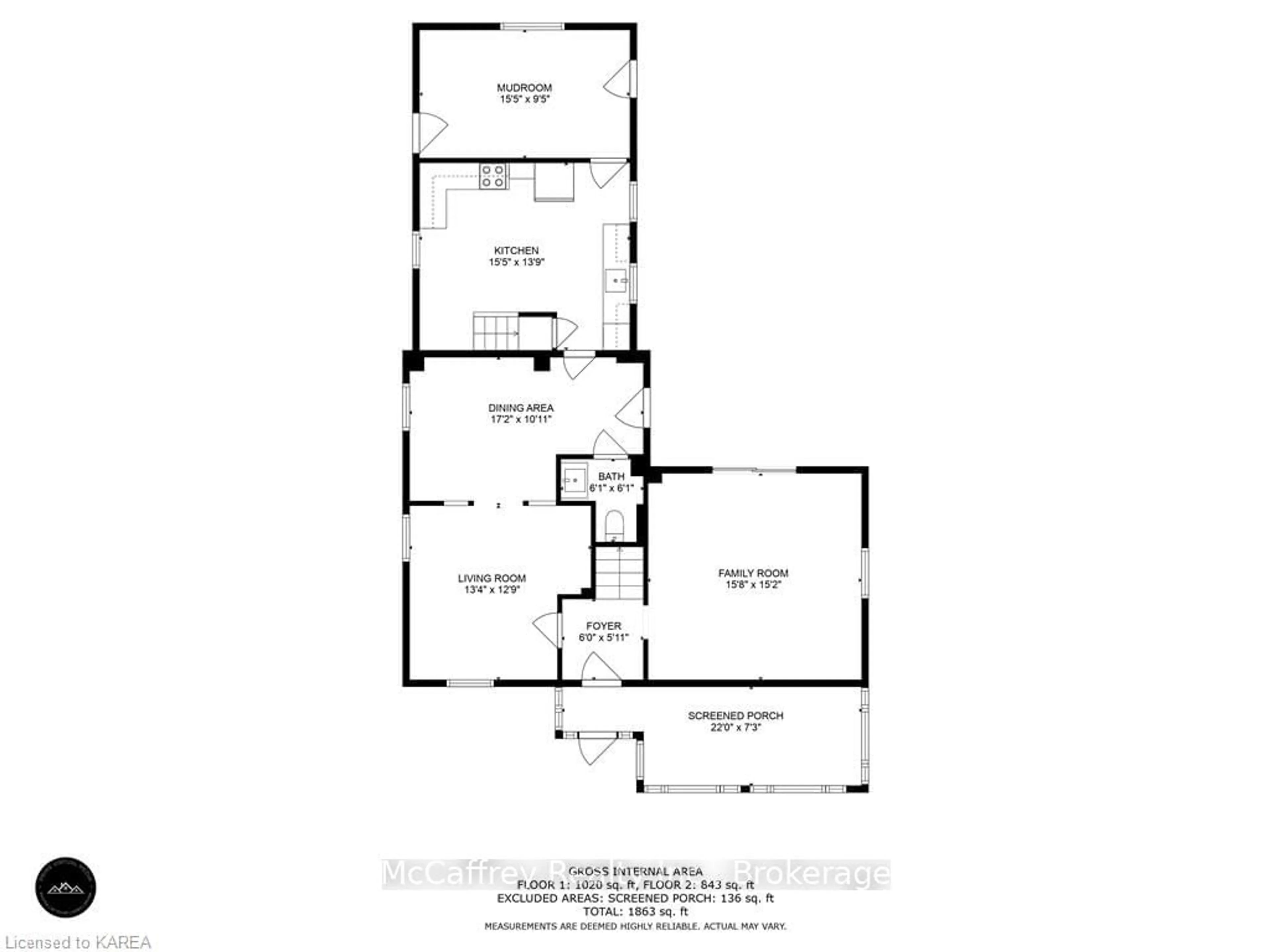 Floor plan for 366 THOMAS St, Deseronto Ontario K0K 1X0