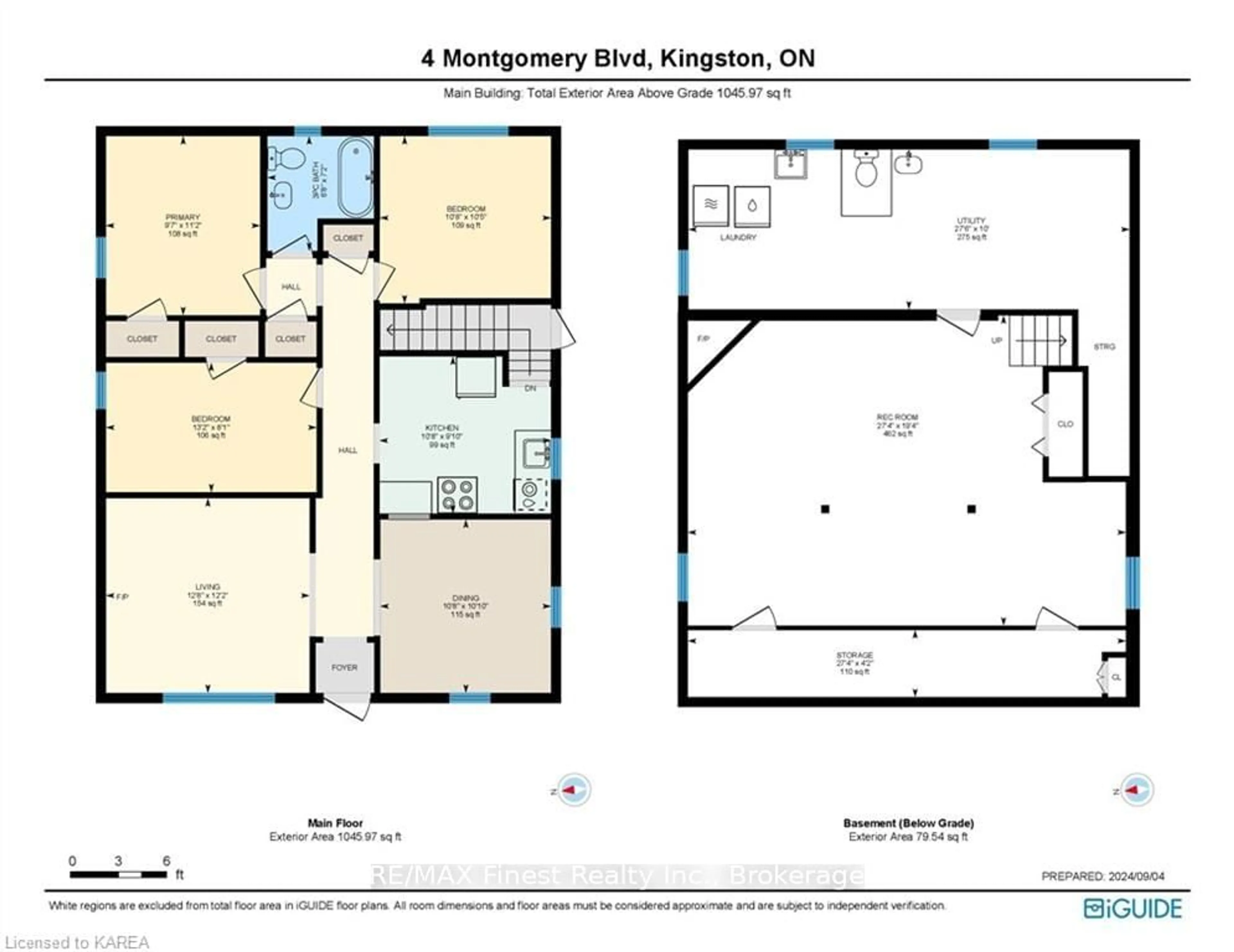 Floor plan for 4 MONTGOMERY Blvd, Kingston Ontario K7M 3N6