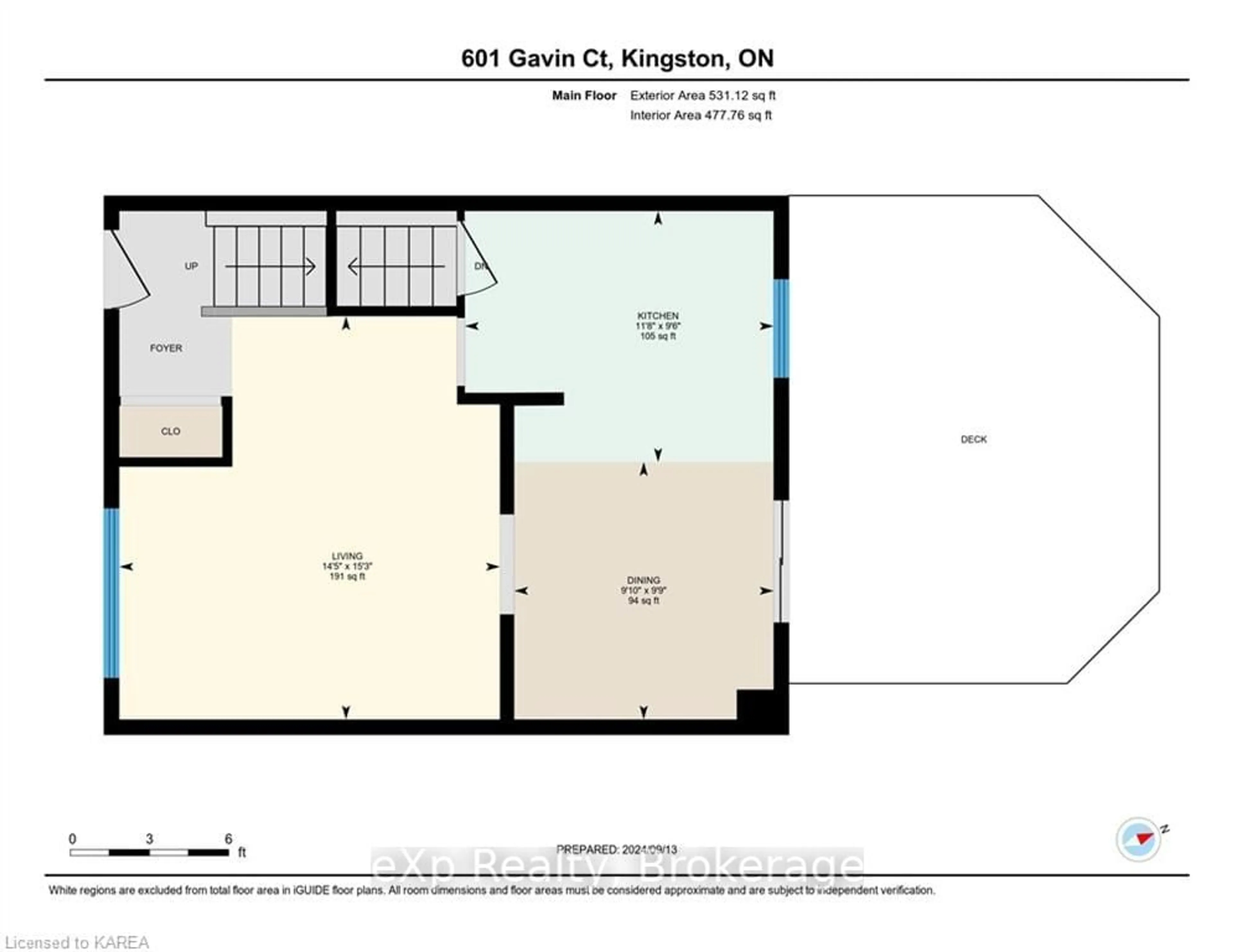 Floor plan for 601 GAVIN Crt, Kingston Ontario K7M 8B7