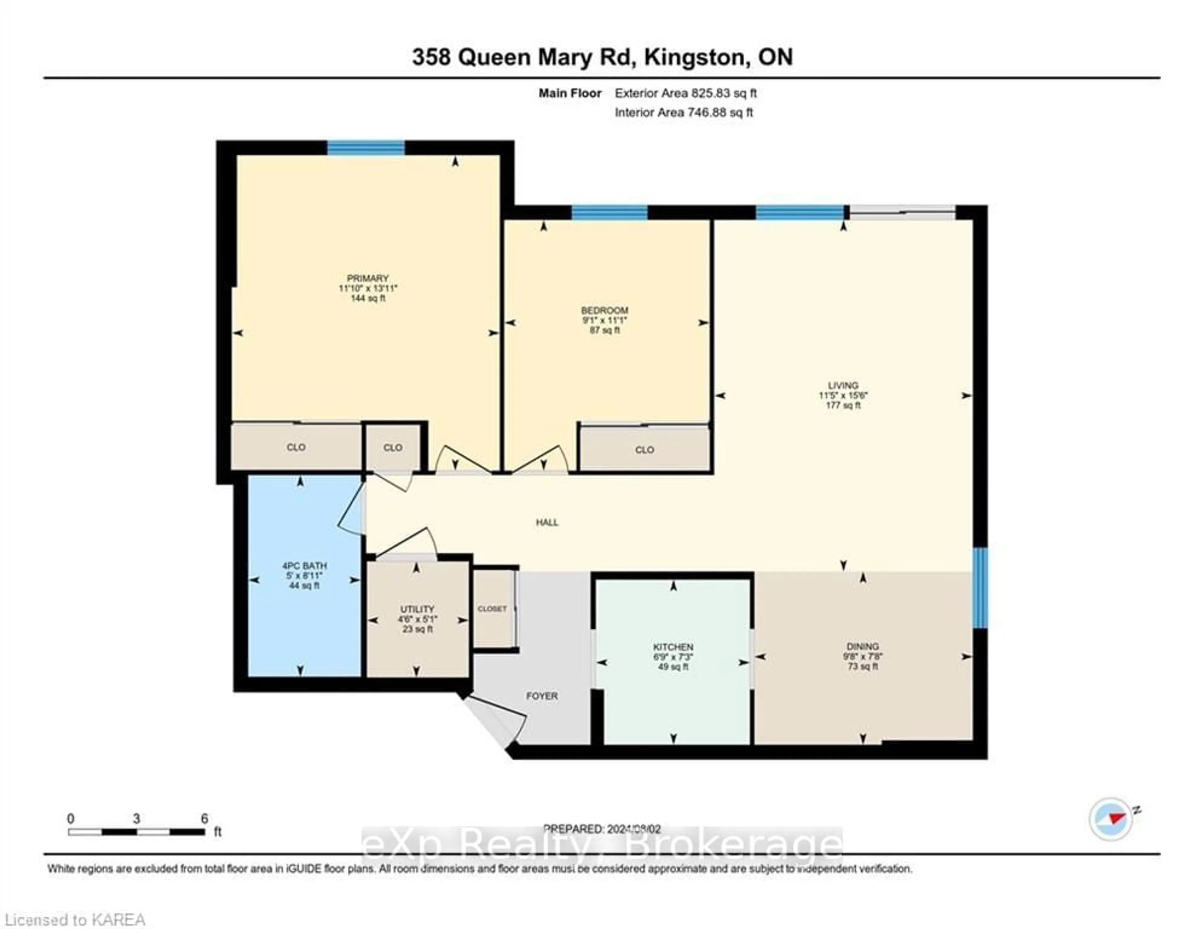 Floor plan for 358 QUEEN MARY Rd #114, Kingston Ontario K7M 7E8