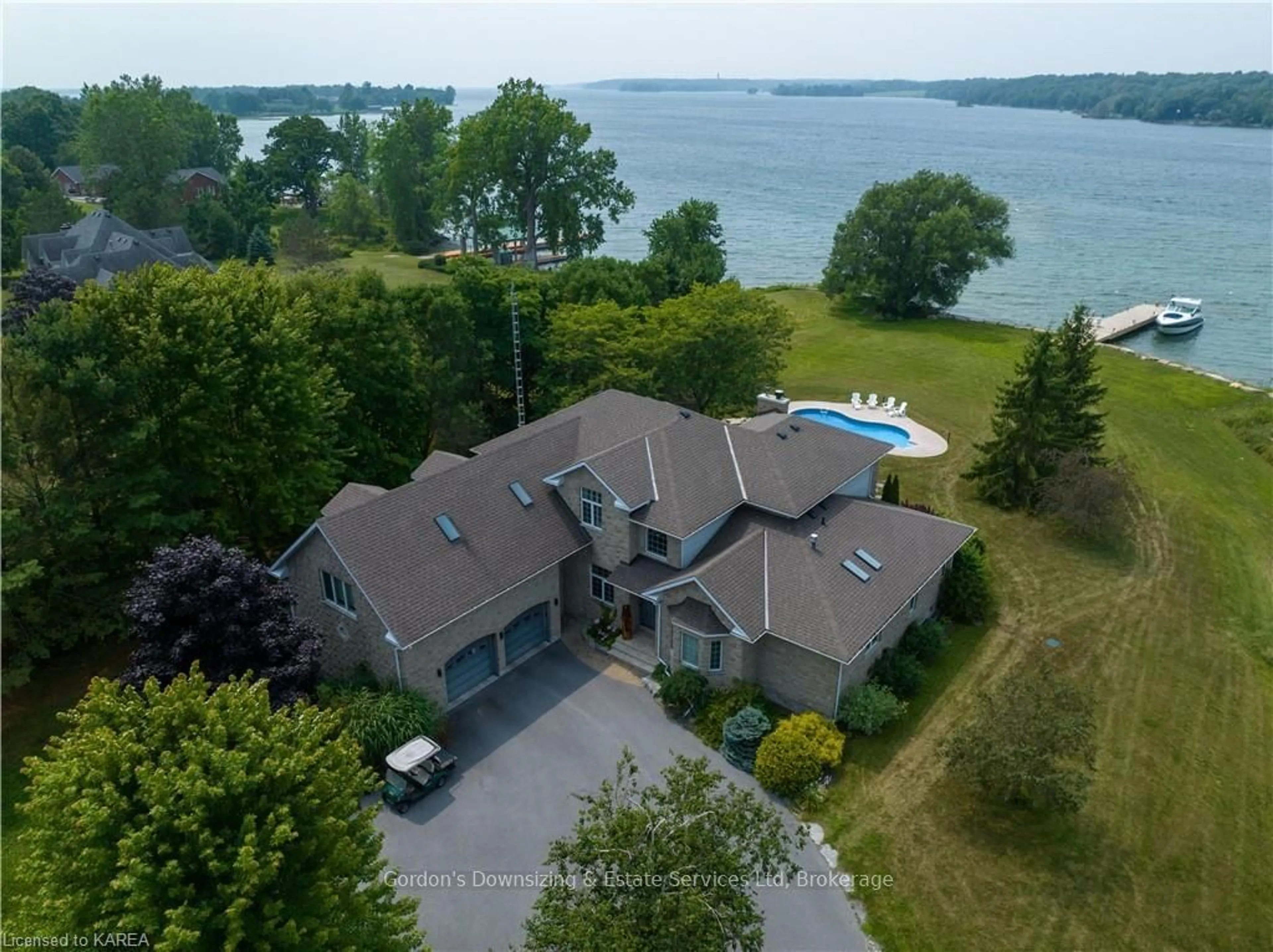 Frontside or backside of a home, lake for 44 HOWE ISLAND Dr, Frontenac Islands Ontario K7G 2V6