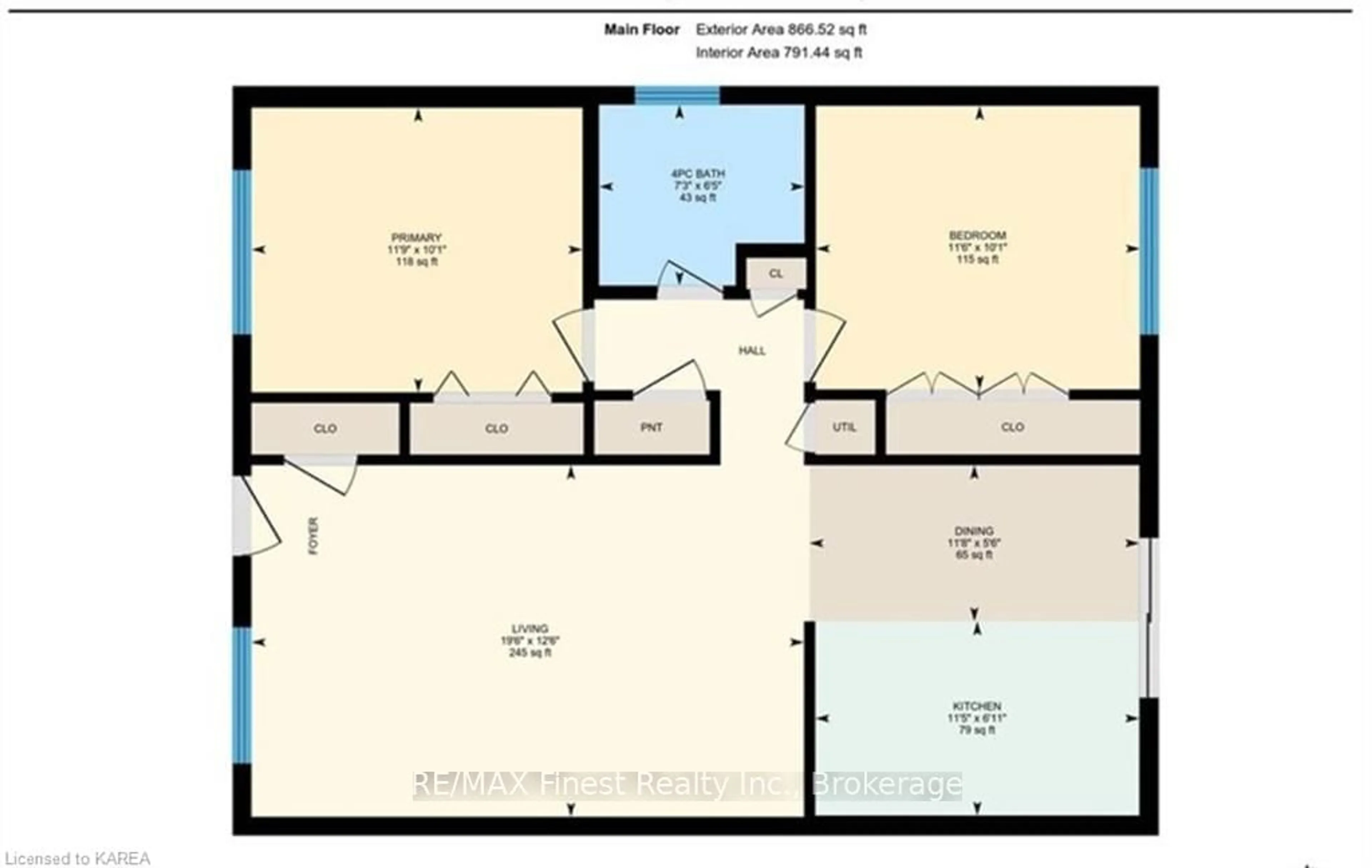 Floor plan for 4427 BATH Rd #33, Loyalist Ontario K7N 1A1