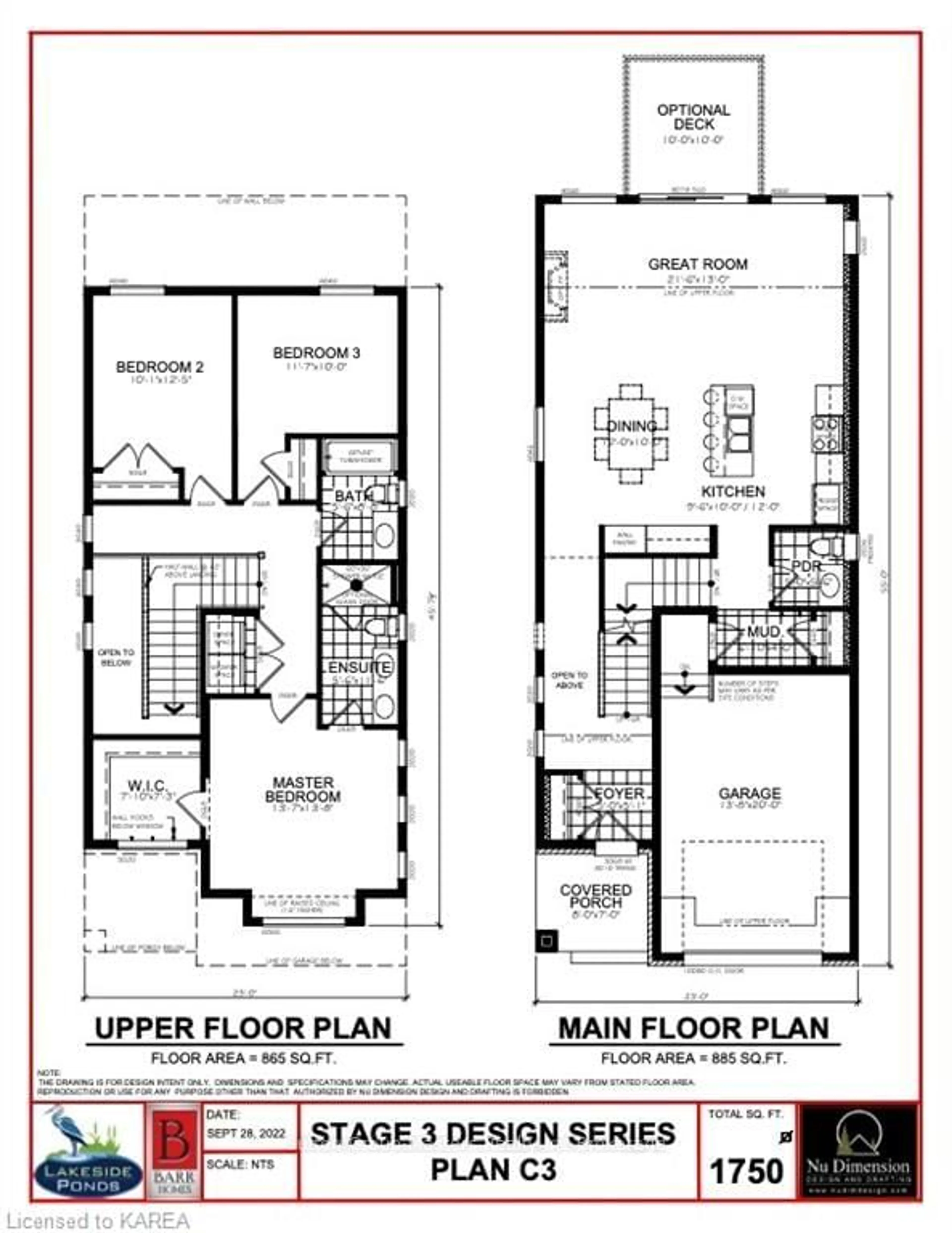 Floor plan for 206 SUPERIOR Dr, Loyalist Ontario K7N 0E5