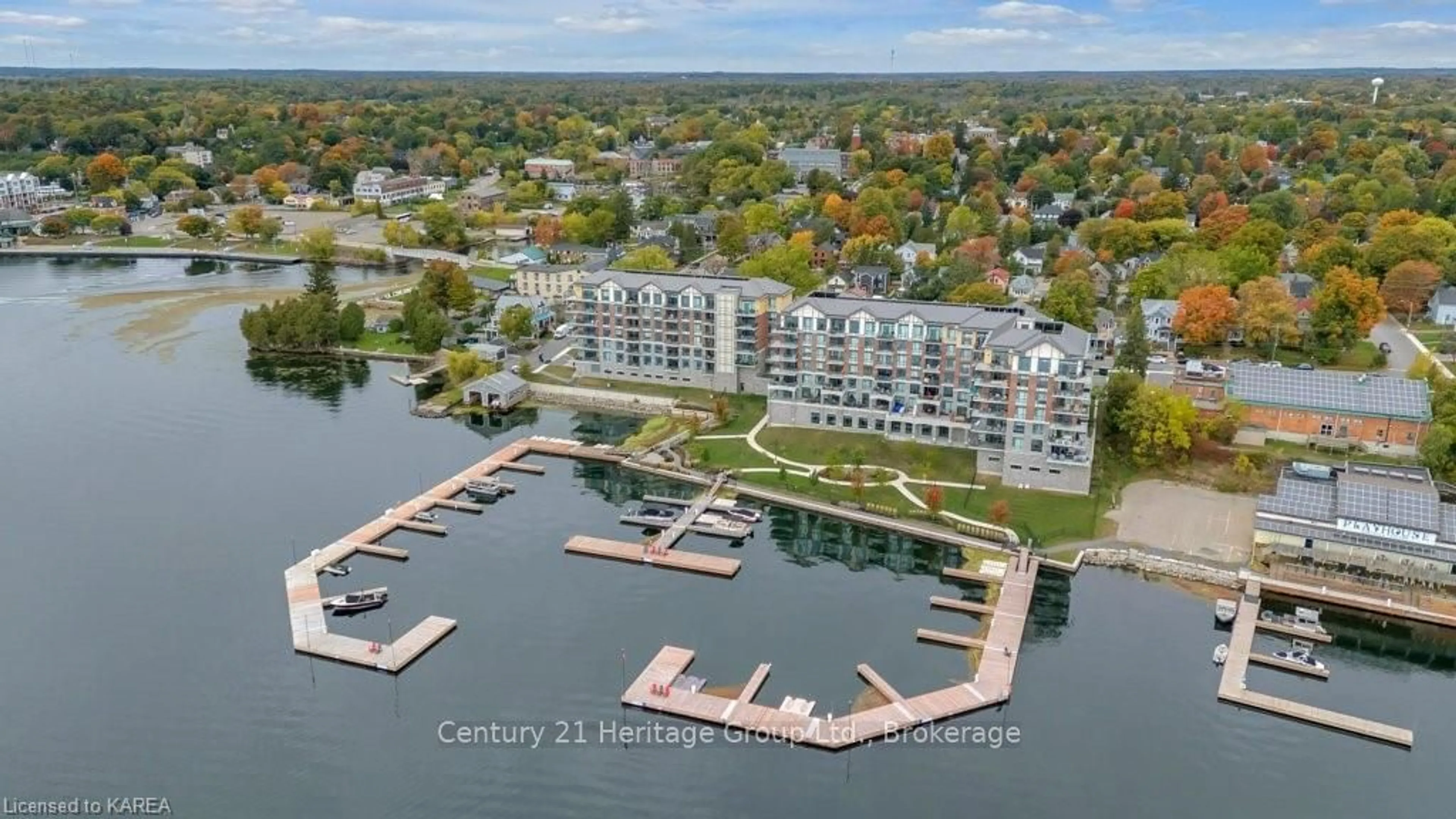 A pic from exterior of the house or condo, lake for 129 SOUTH St #306, Gananoque Ontario K7G 1A1