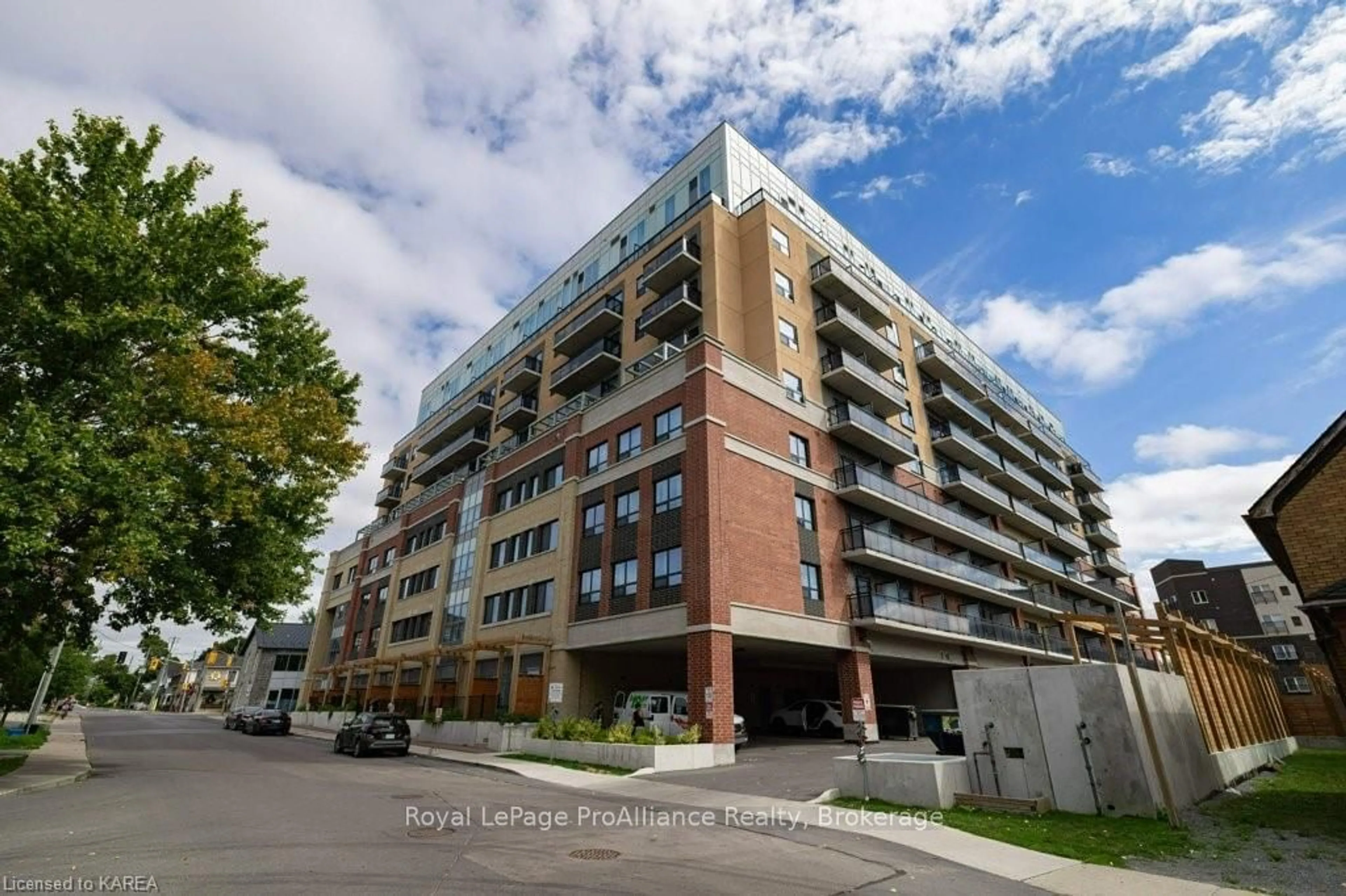 A pic from exterior of the house or condo, the street view for 652 PRINCESS St #320, Kingston Ontario K7L 1E5