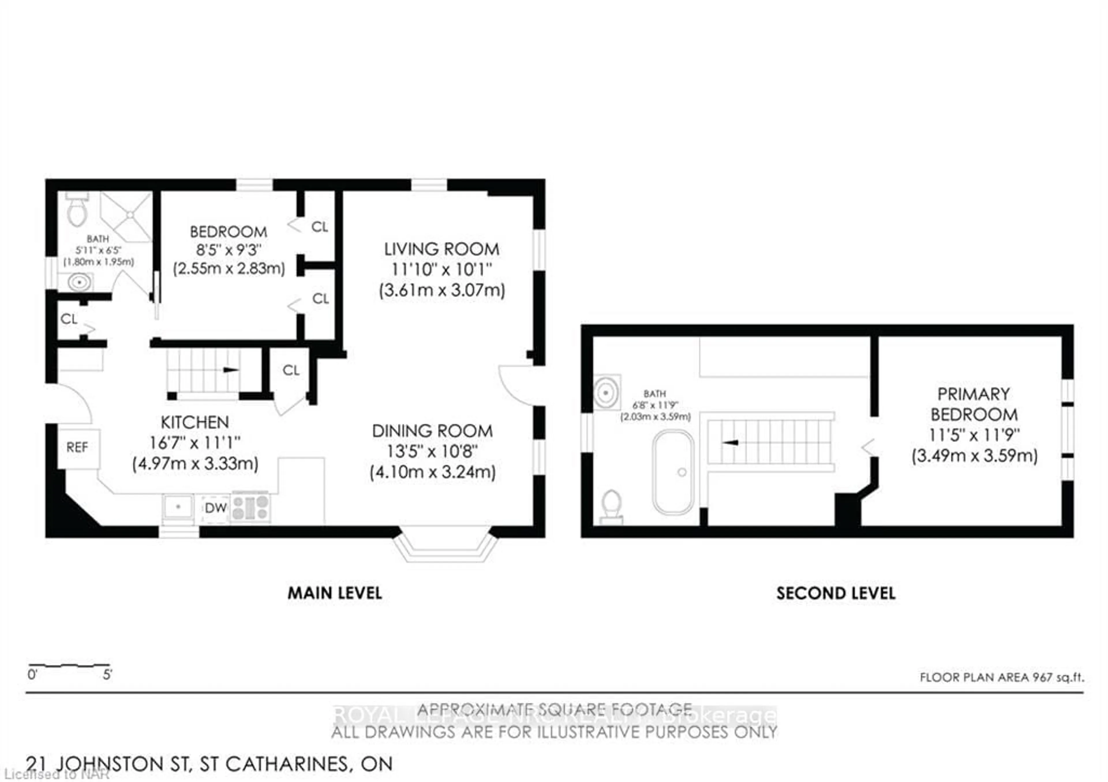 Floor plan for 21 JOHNSTON St, St. Catharines Ontario L2N 5K7