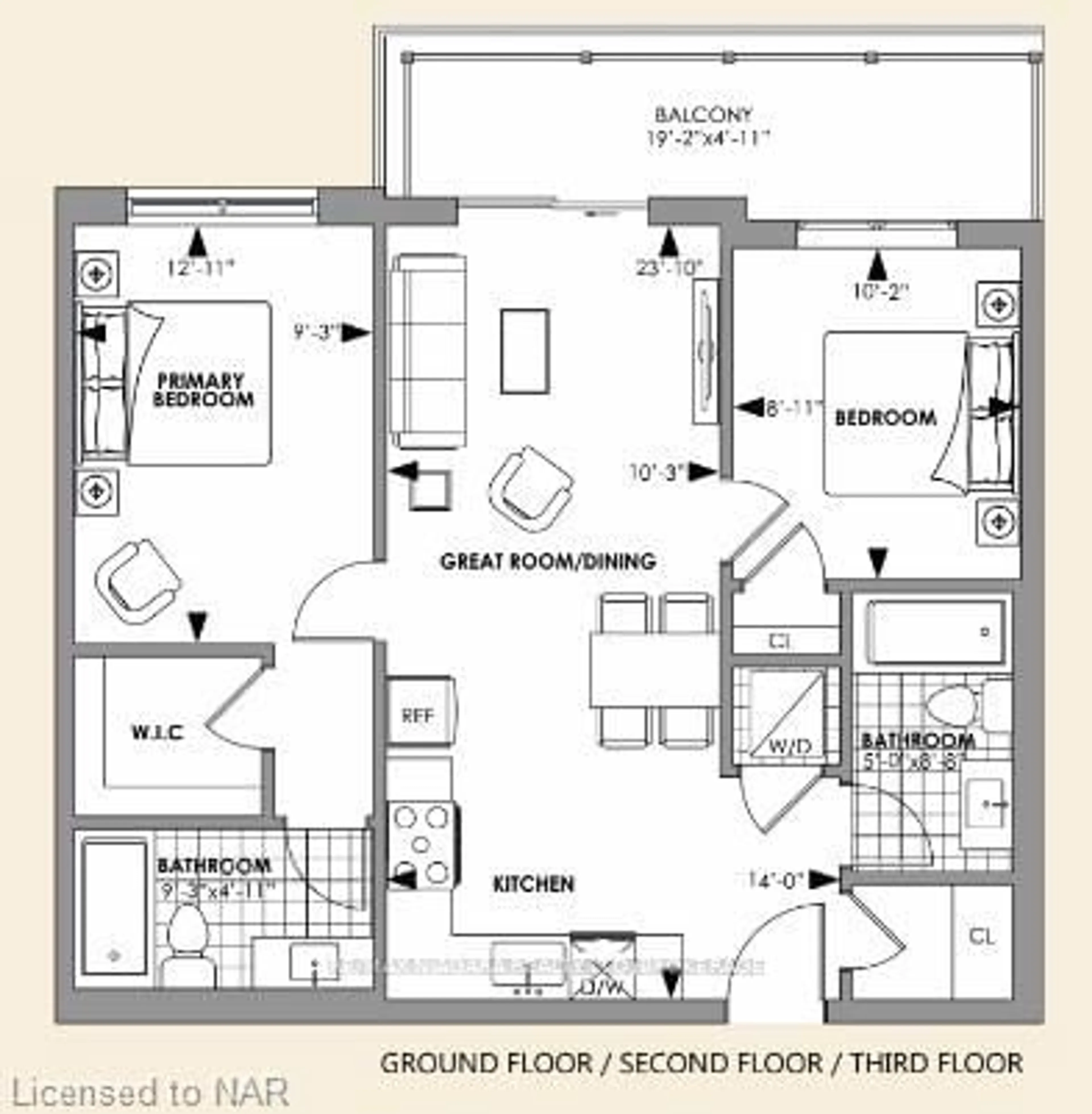 Floor plan for 1024 VANSICKLE Rd #108A, St. Catharines Ontario L2S 2X3