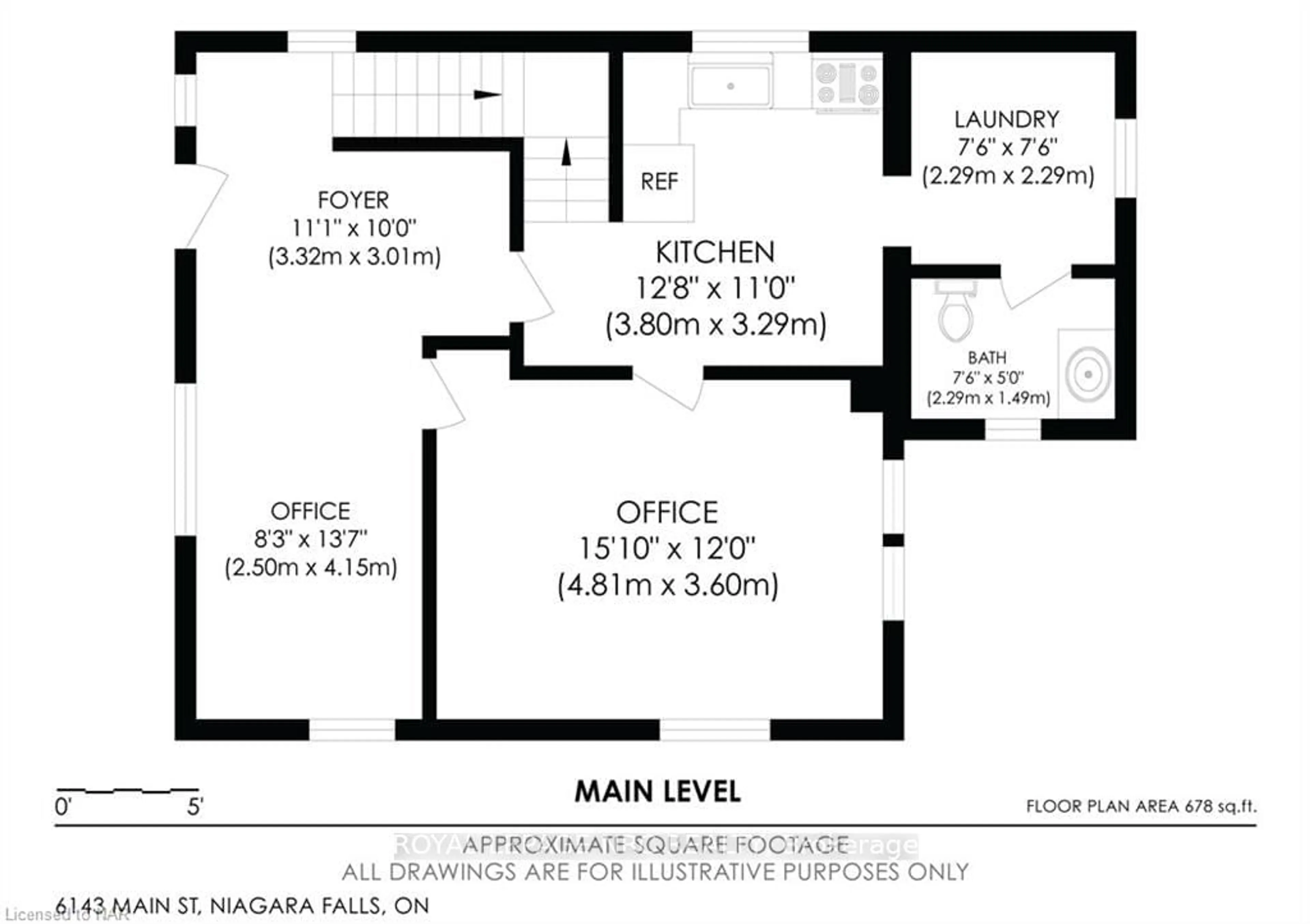 Floor plan for 6143 MAIN St, Niagara Falls Ontario L2G 6A2