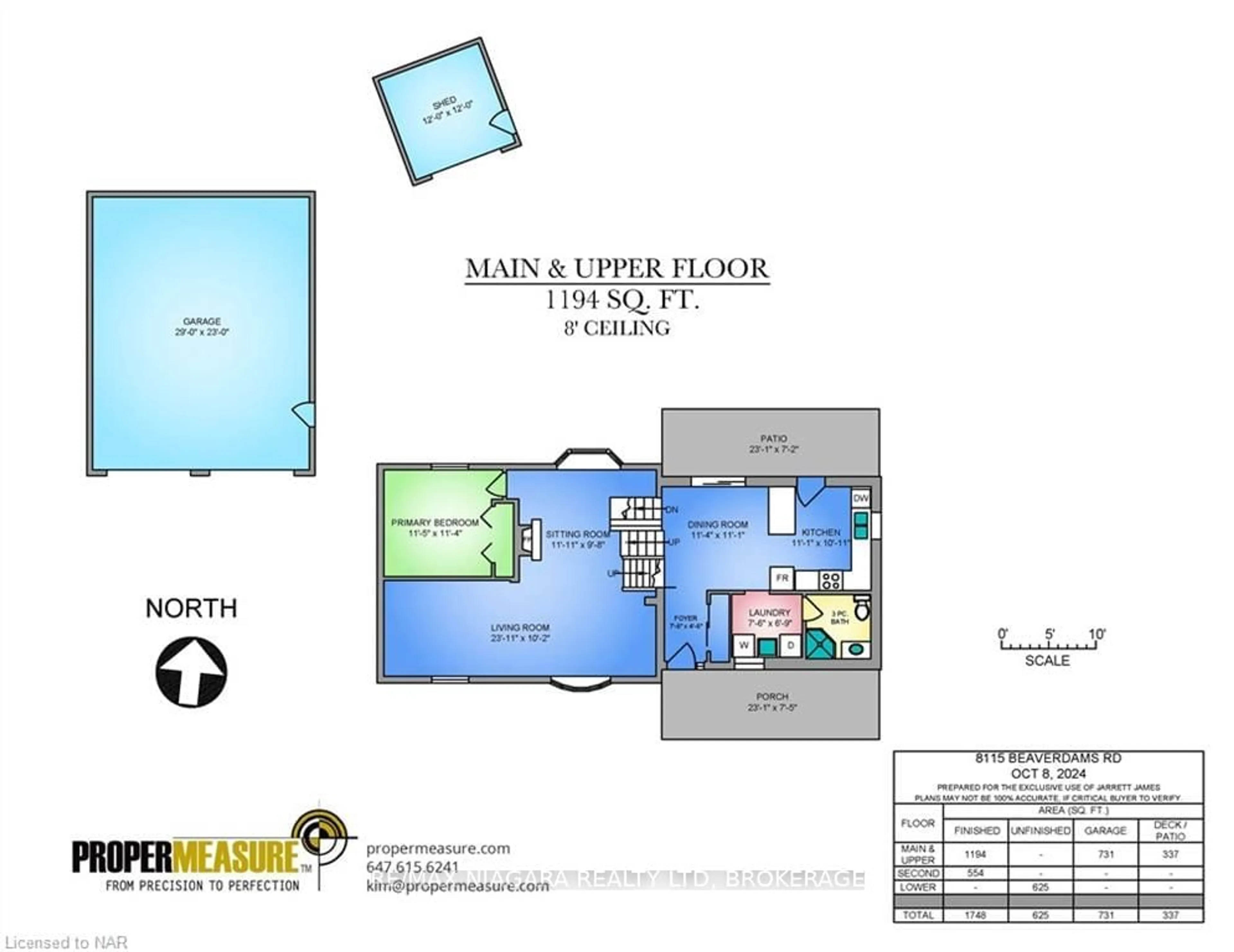 Floor plan for 8115 BEAVERDAMS Rd, Niagara Falls Ontario L2H 1R9