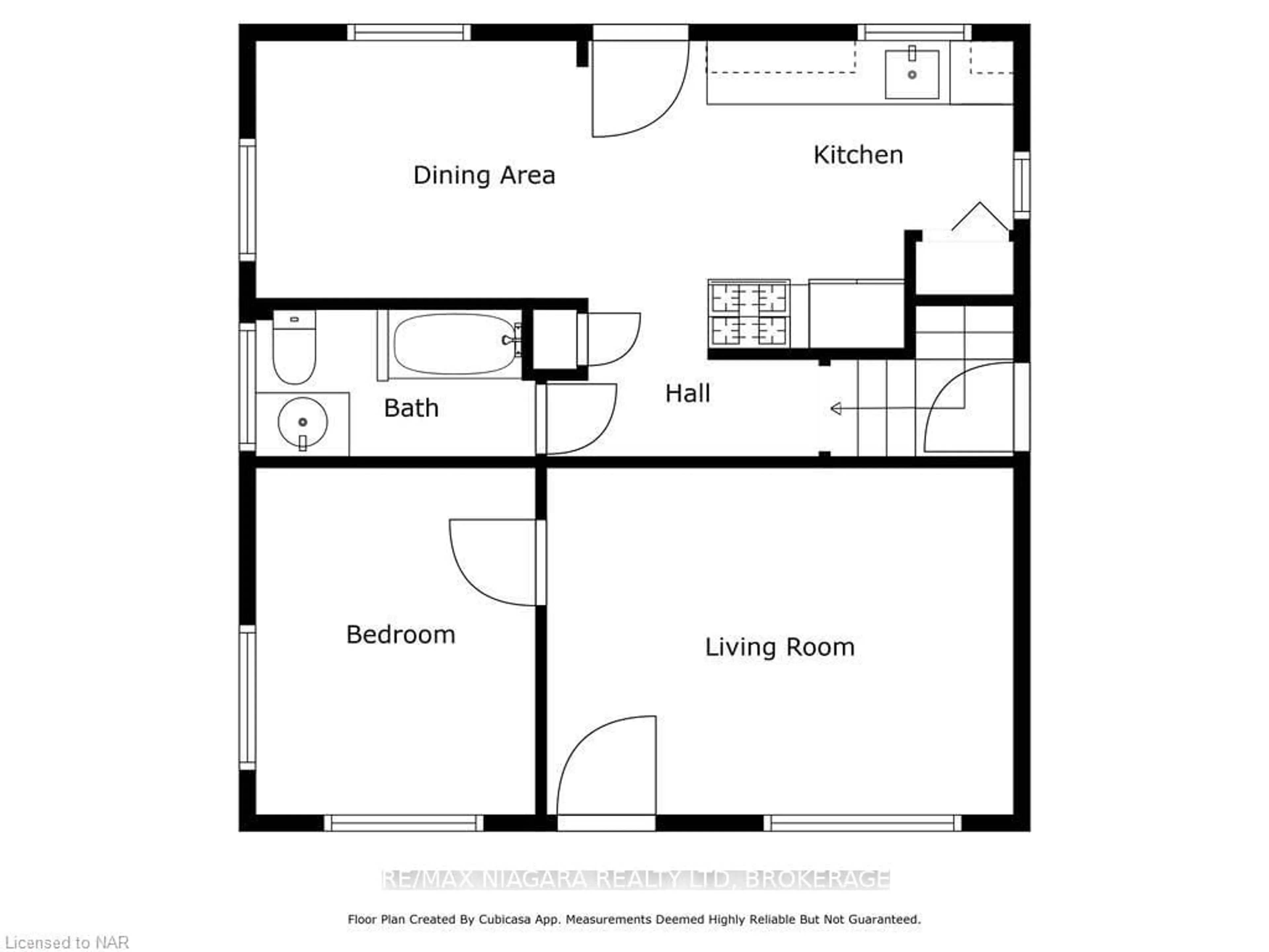 Floor plan for 100 ARTHUR St, St. Catharines Ontario L2M 1H6