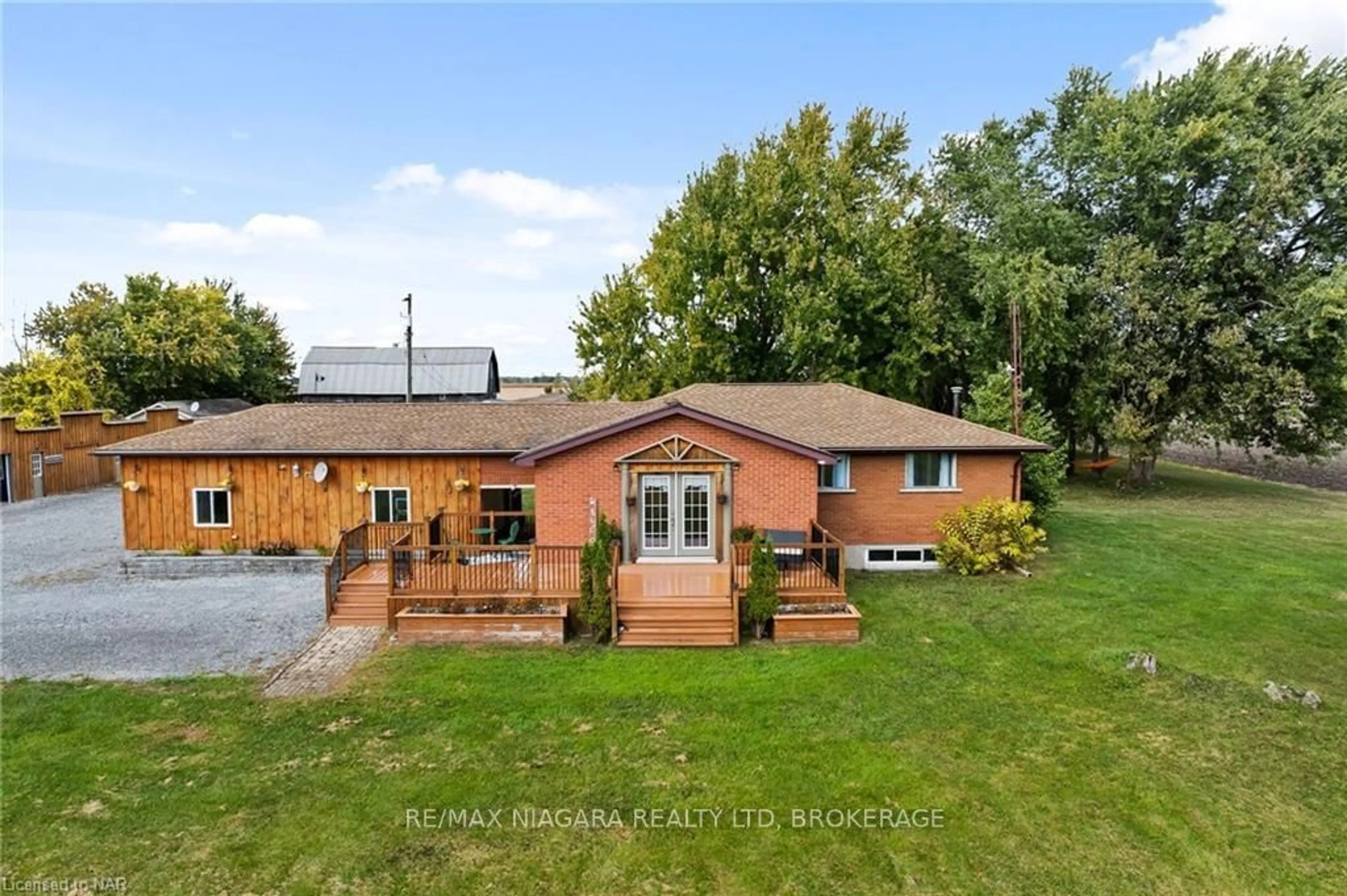 Frontside or backside of a home, the fenced backyard for 11366 HIGHWAY 3 WEST, Wainfleet Ontario L3K 5V4