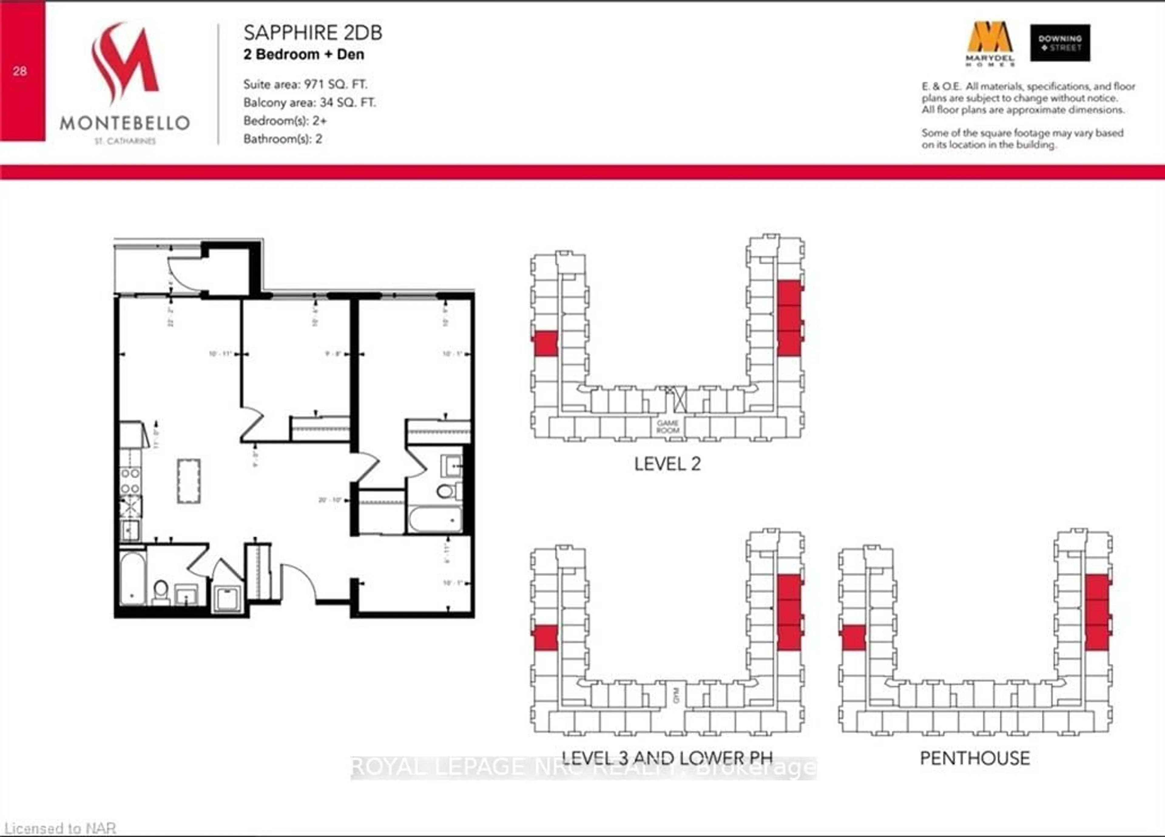 Floor plan for 50 HERRICK Ave #LP20, St. Catharines Ontario L2P 2T9