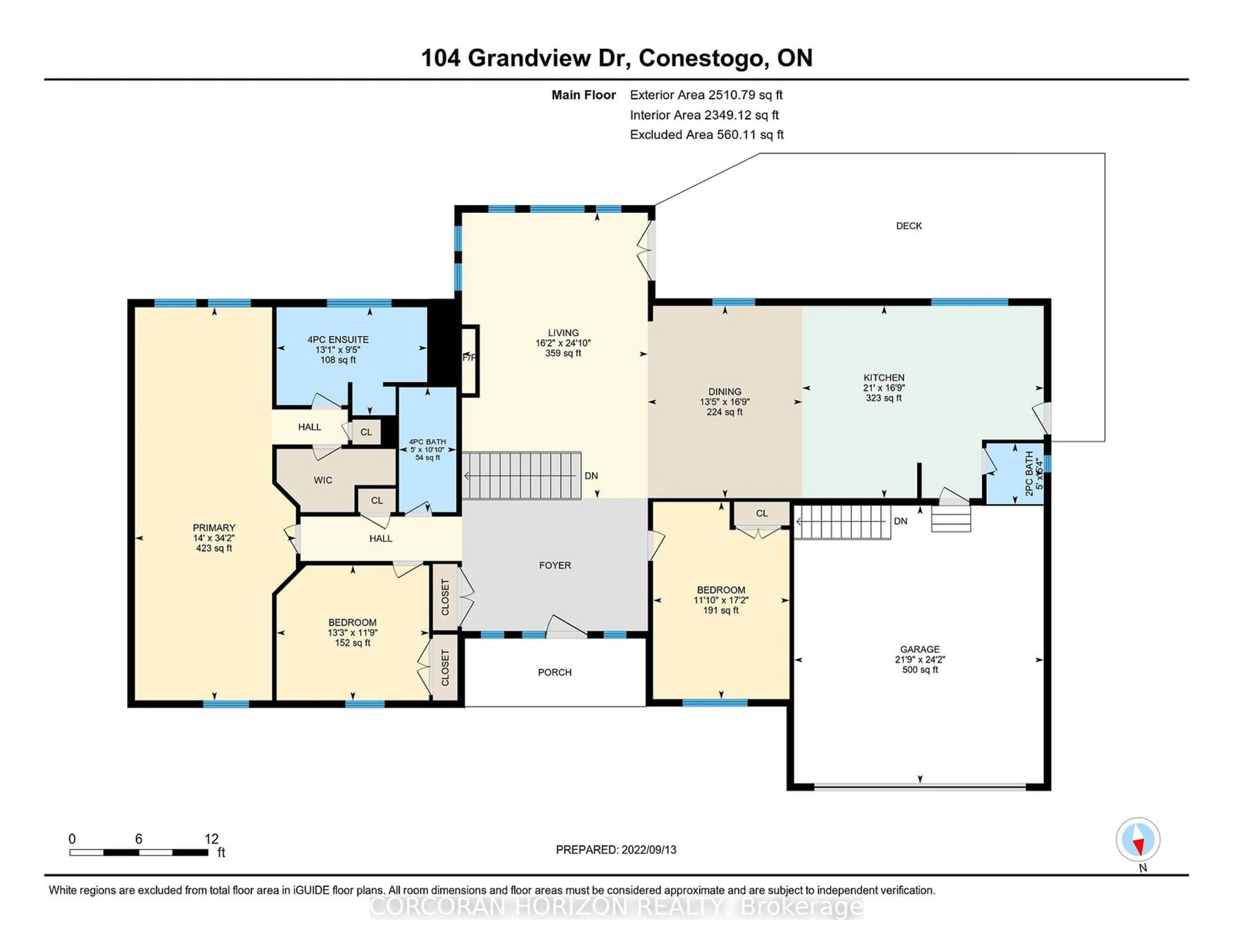 Floor plan for 104 Grandview Dr, Waterloo Ontario N0B 1N0