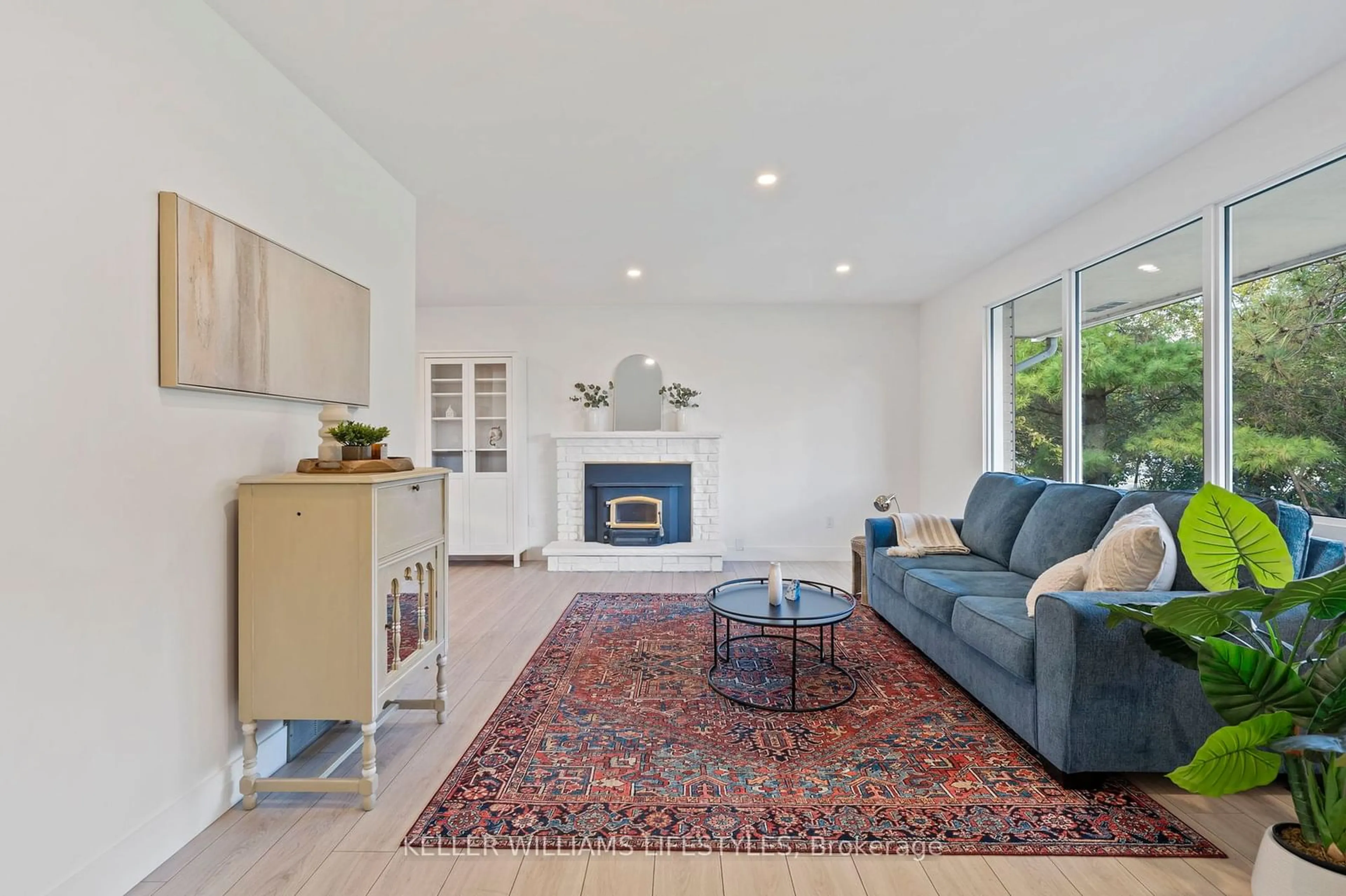 Living room, wood floors for 10759 Sunset Rd, Southwold Ontario N5P 3T2