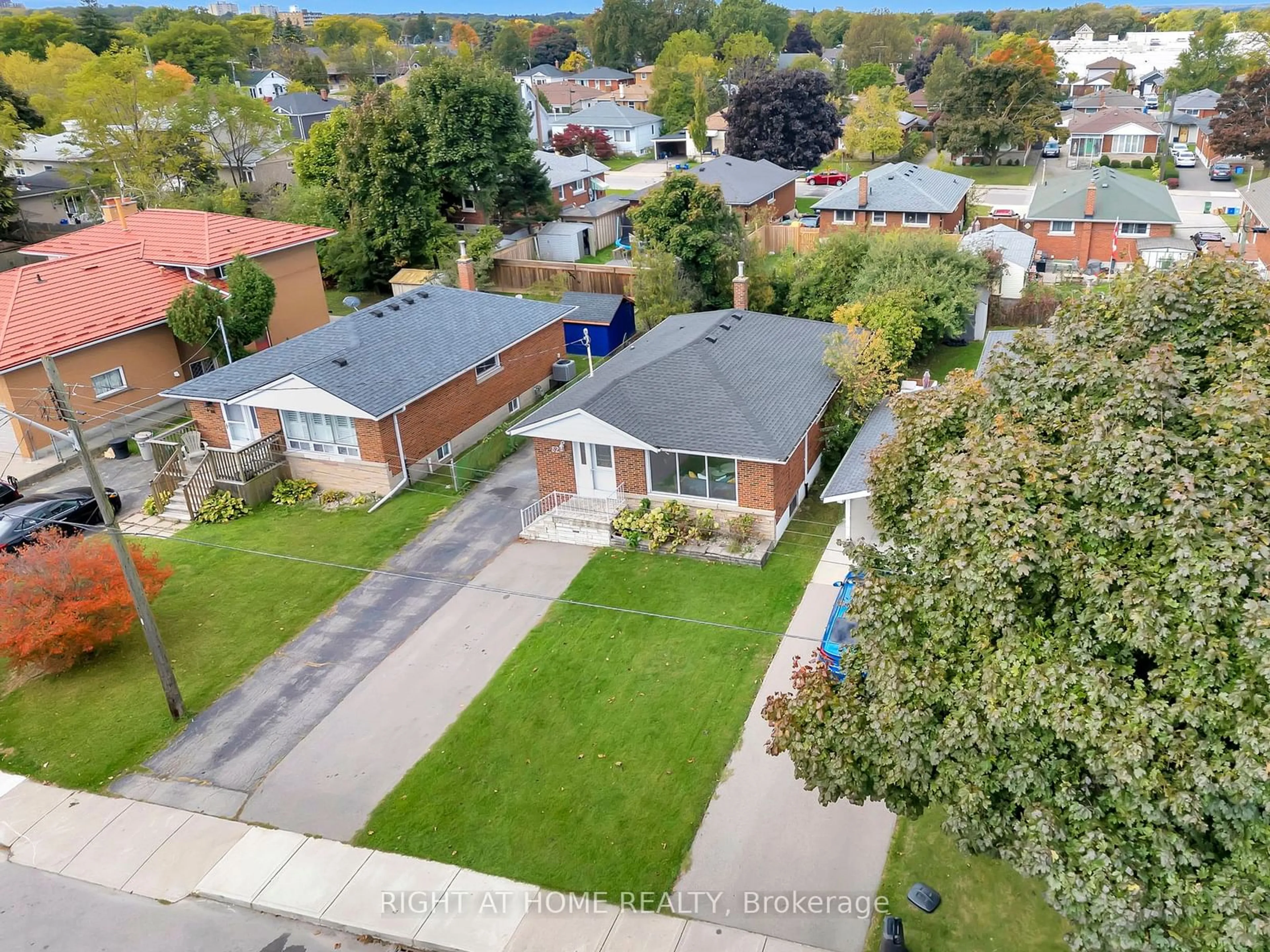 Frontside or backside of a home, the street view for 82 Warren Ave, Hamilton Ontario L9A 3C8