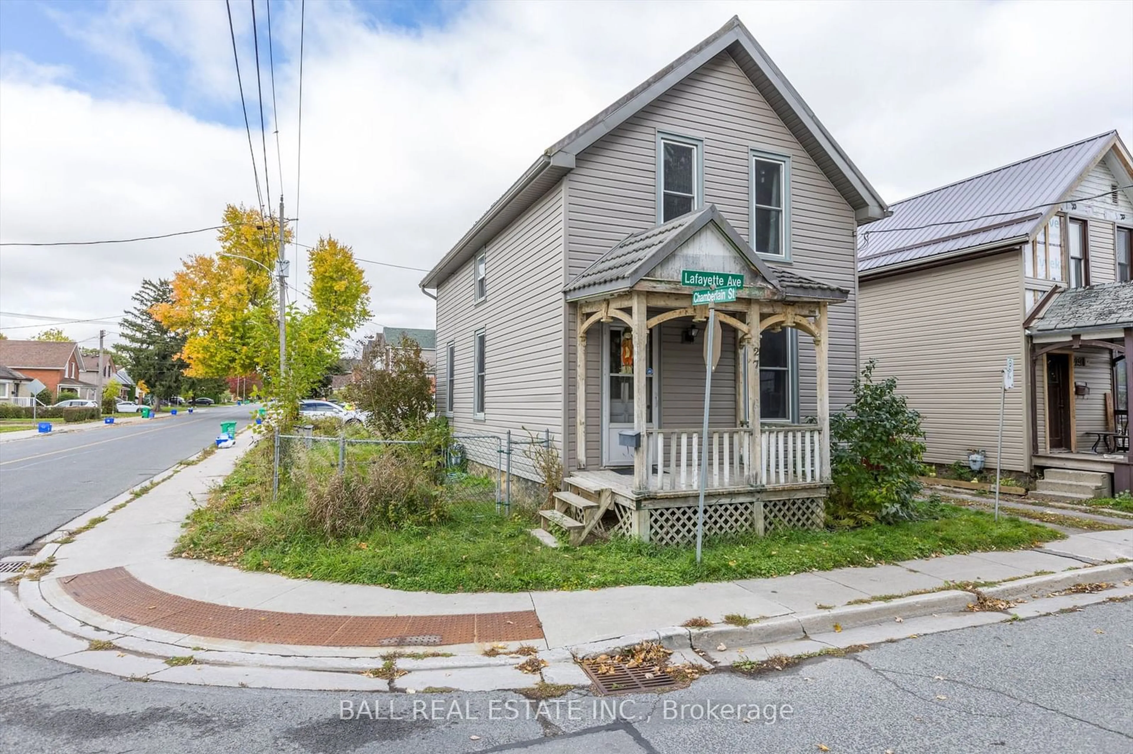 Frontside or backside of a home, the street view for 27 Lafayette Ave, Peterborough Ontario K9J 5C1