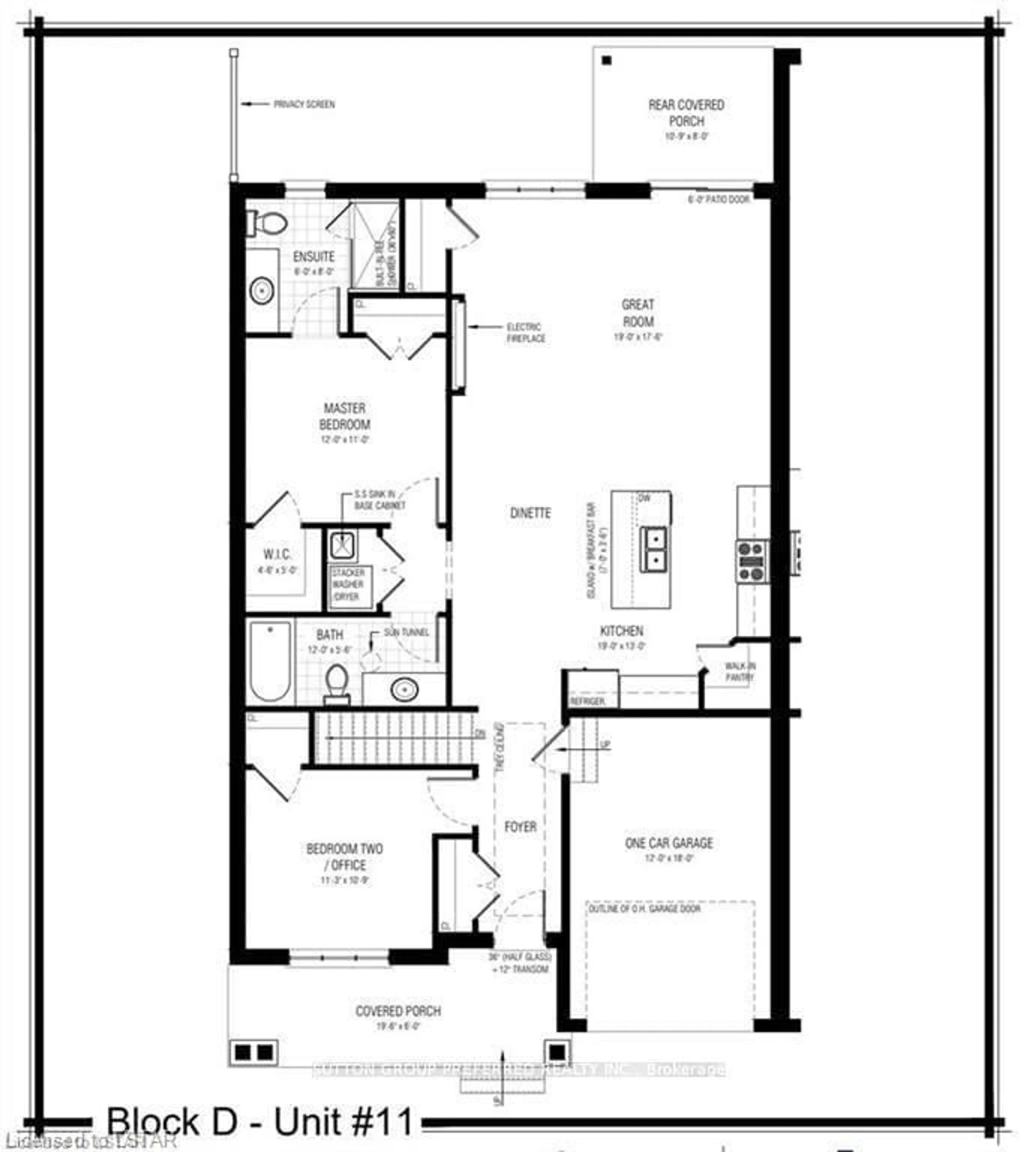 Floor plan for 175 GLENGARIFF Dr #24, Southwold Ontario N5P 0G1