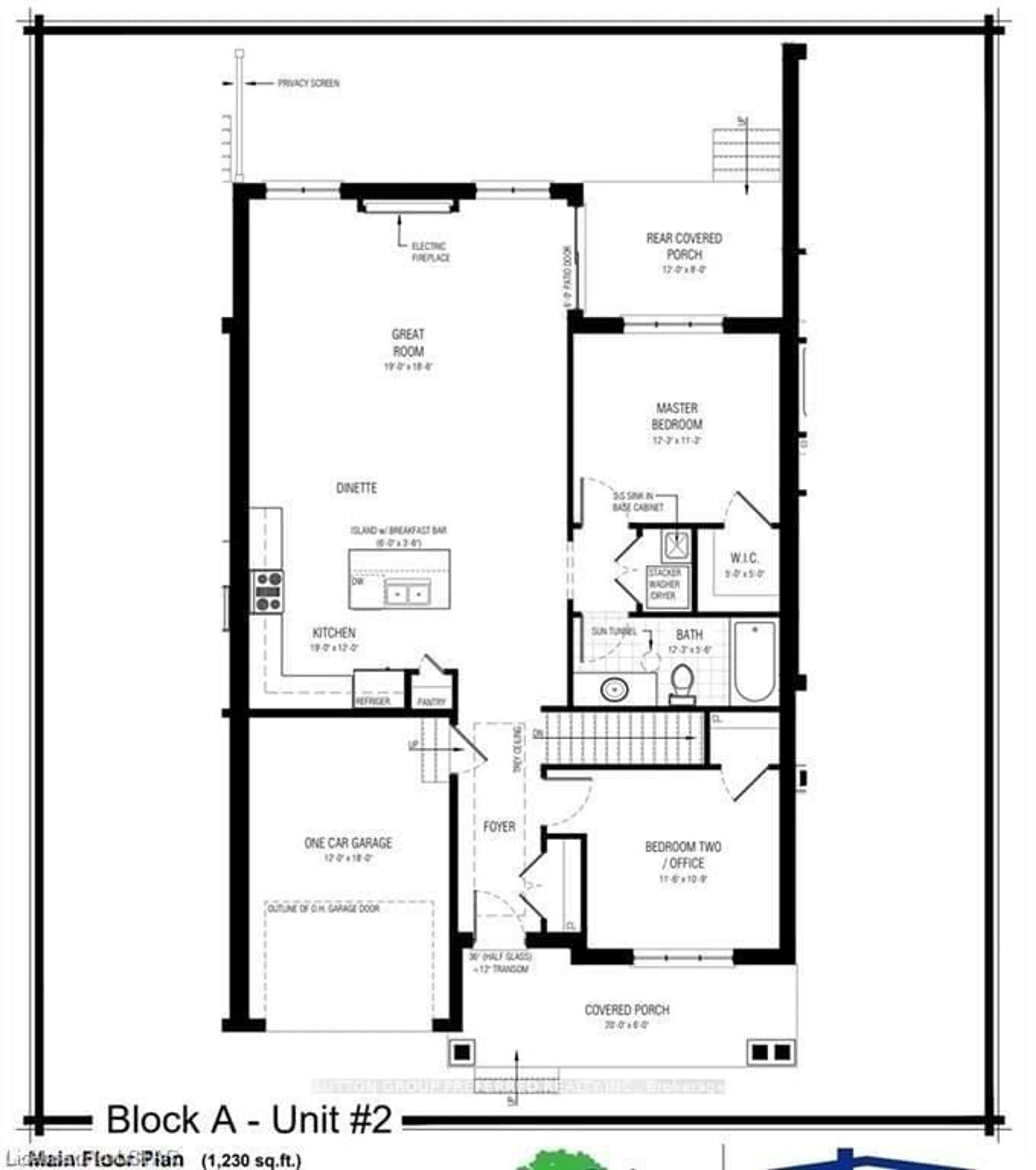 Floor plan for 175 GLENGARIFF Dr #20, Southwold Ontario N5P 0G1