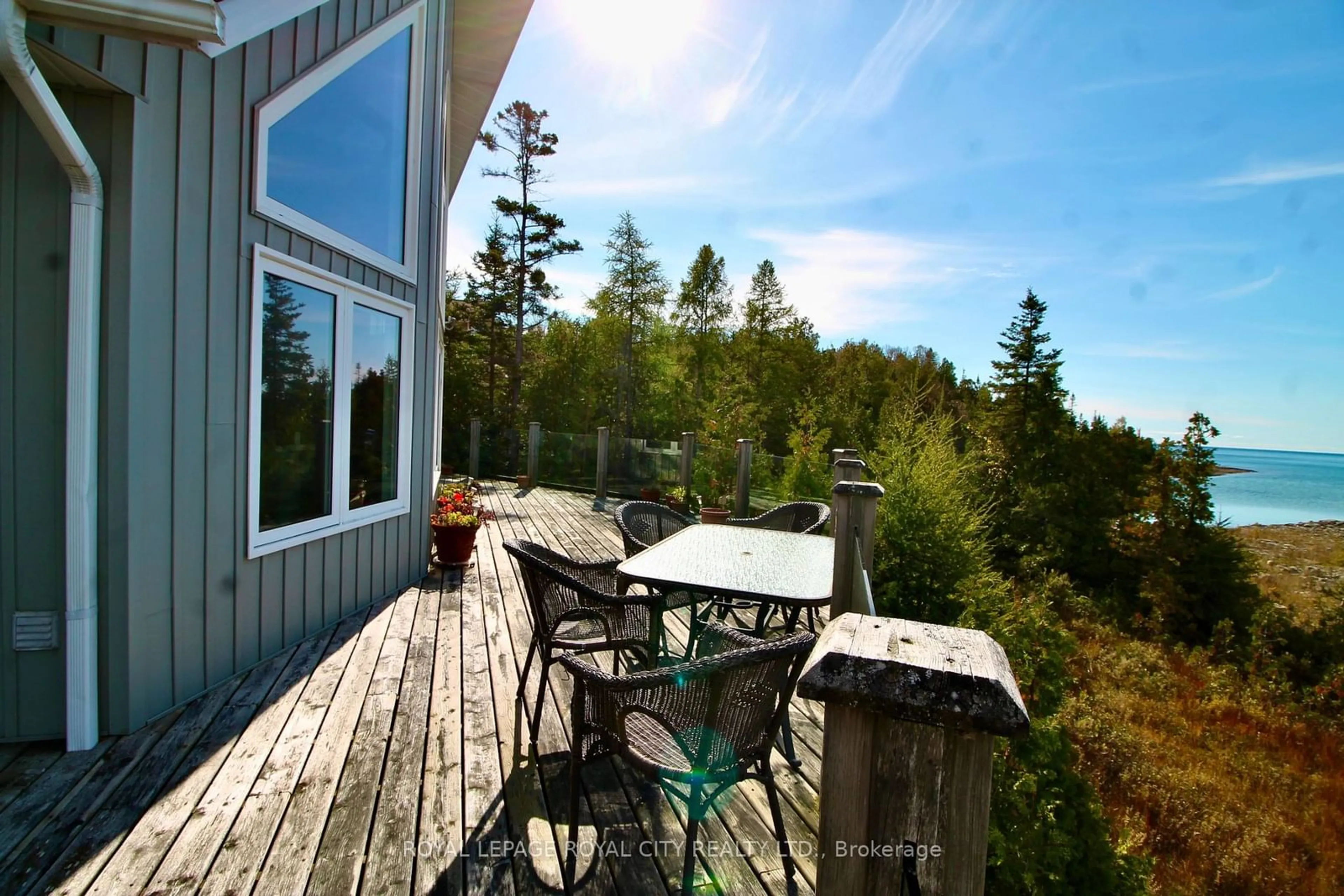 Patio, cottage for 211 Eagle Rd, Northern Bruce Peninsula Ontario N0H 2R0