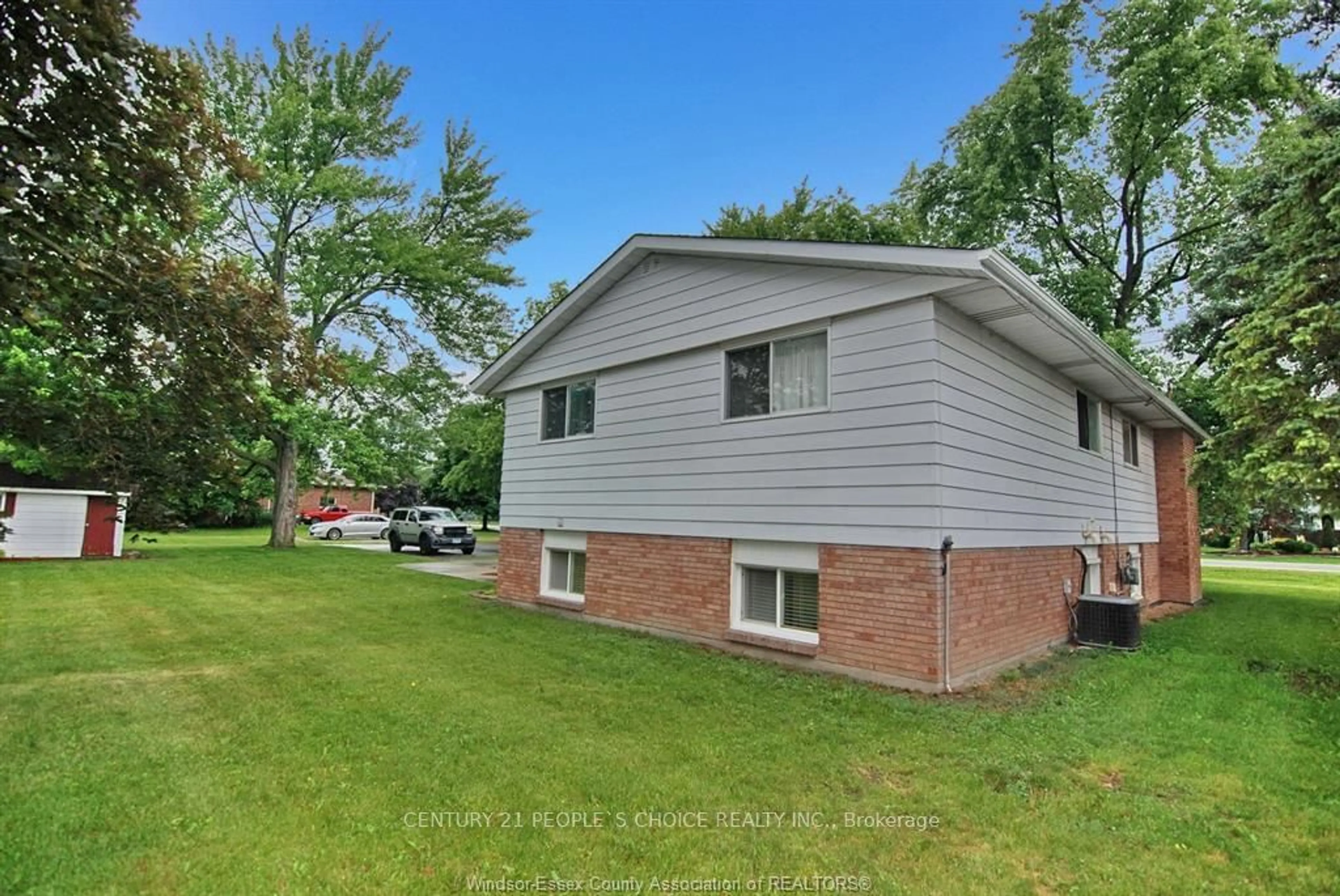 A pic from exterior of the house or condo, the fenced backyard for 2925 Bouffard Rd, LaSalle Ontario N9H 1W4