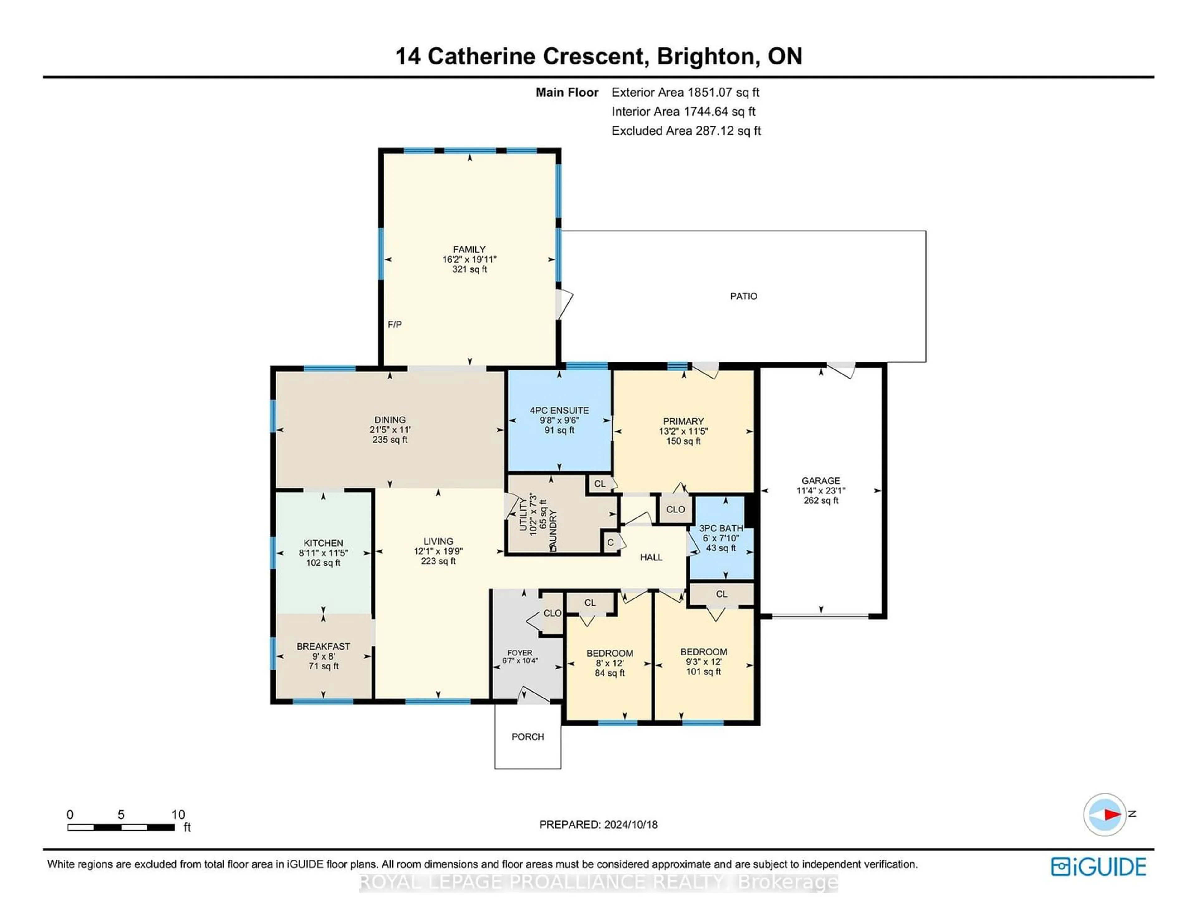 Floor plan for 14 Catherine Cres, Brighton Ontario K0K 1H0