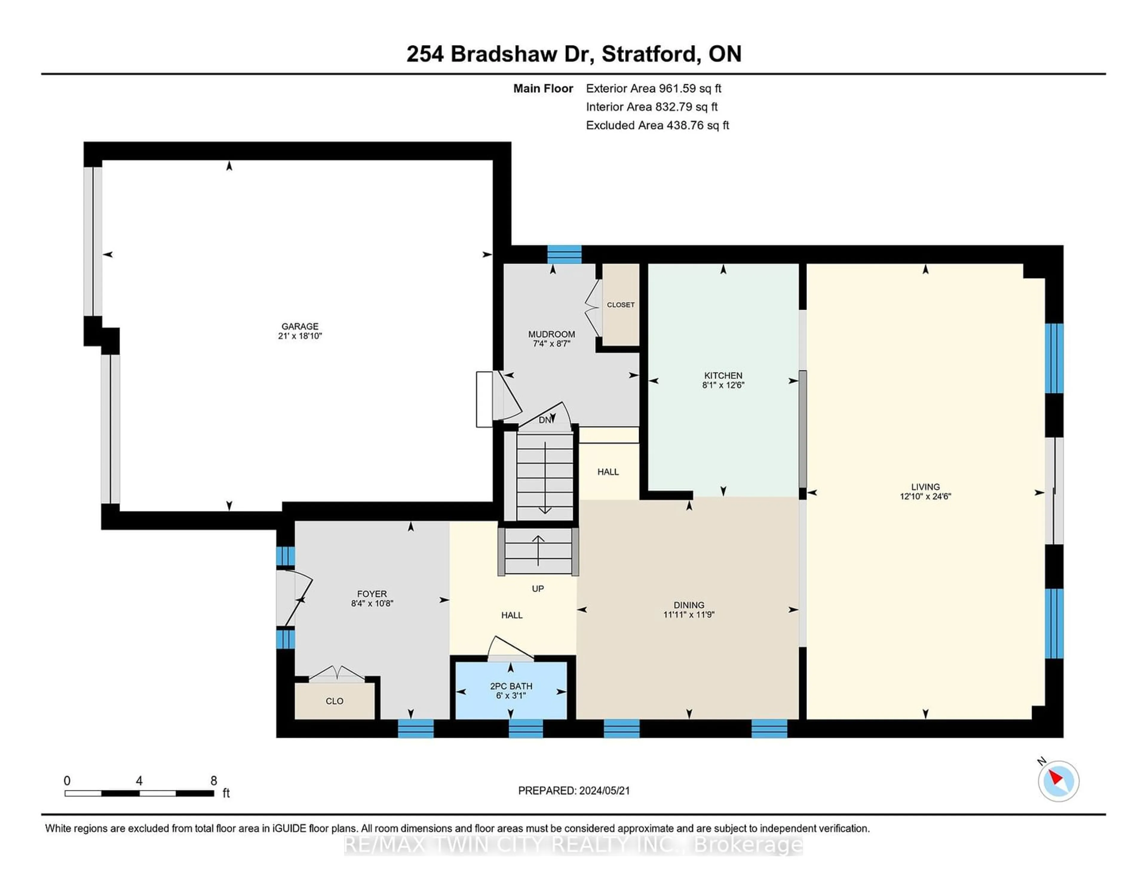 Floor plan for 254 Bradshaw Dr, Stratford Ontario N5A 0G5