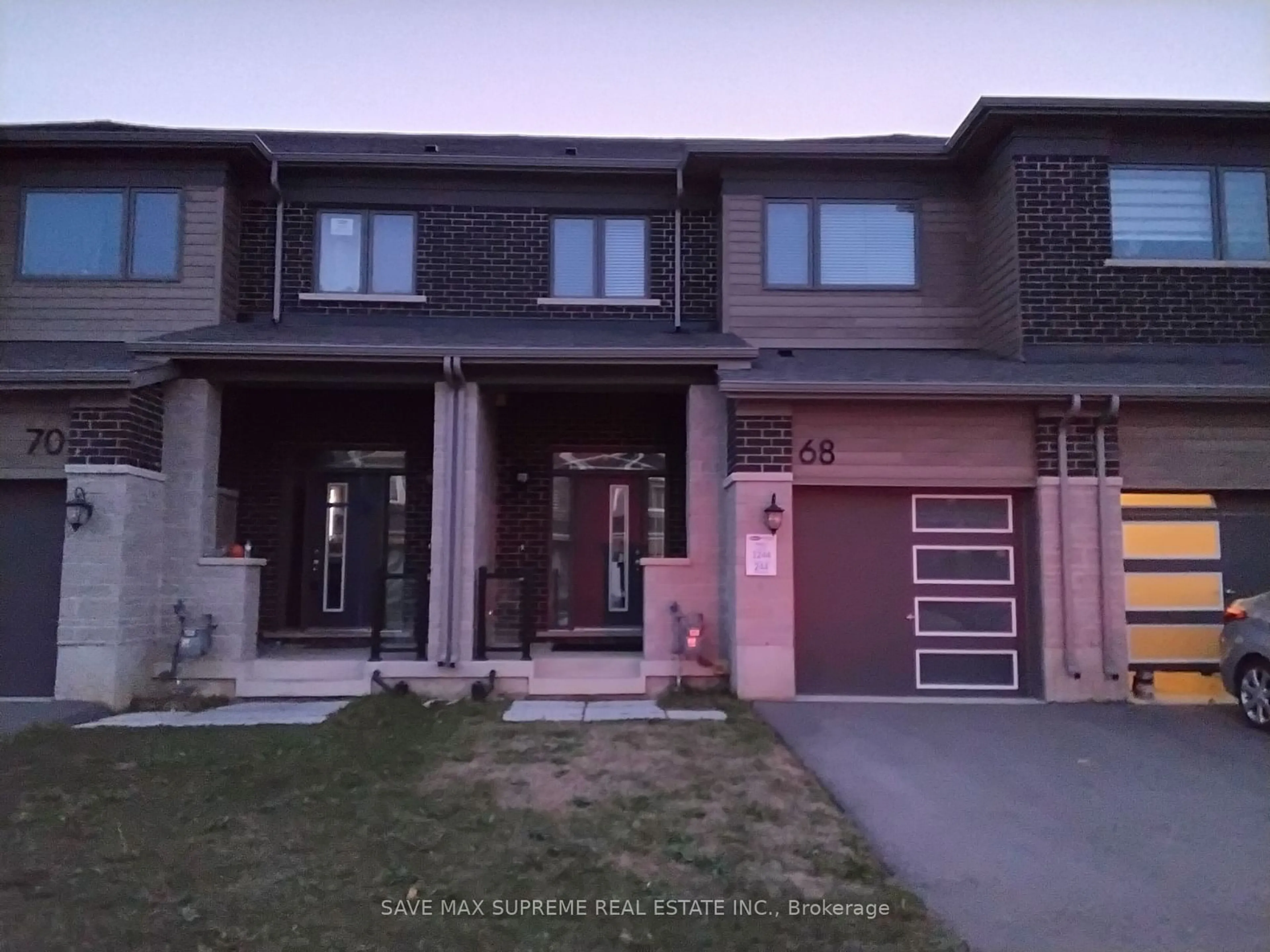 Frontside or backside of a home, the street view for 68 Forestwalk St, Kitchener Ontario N2R 0S3