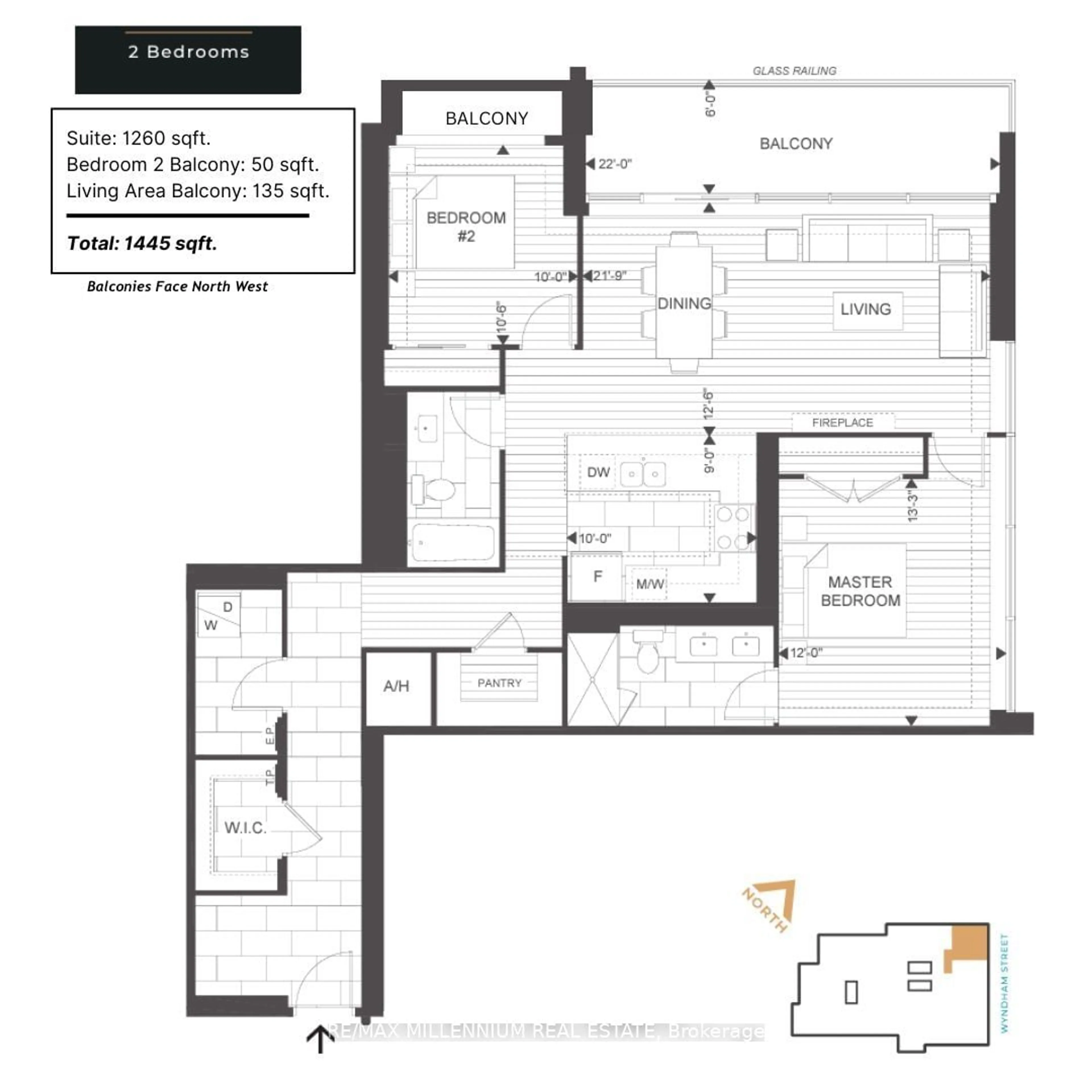 Floor plan for 71 Wyndham St #408, Guelph Ontario N1E 0T7