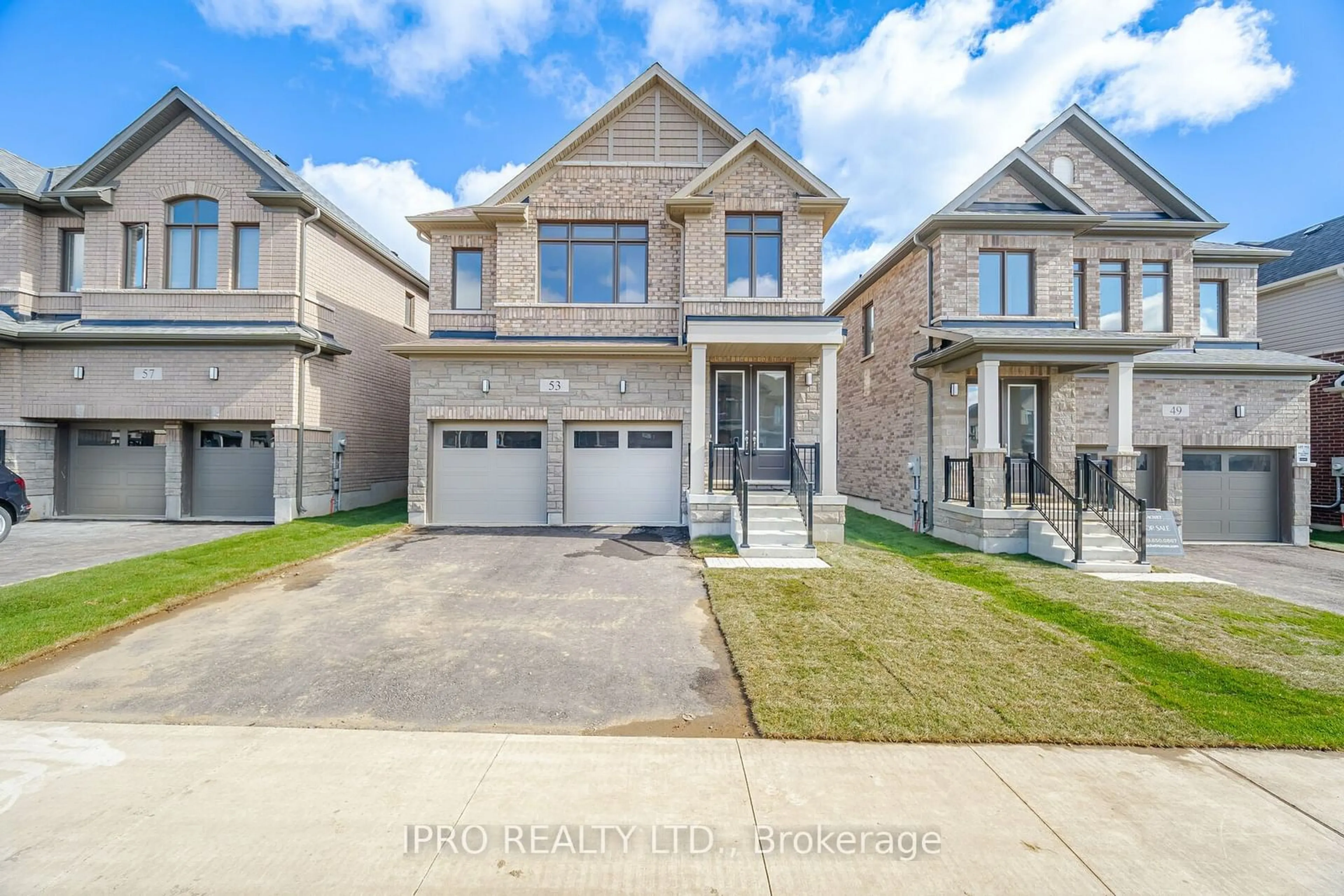 Frontside or backside of a home, the street view for 53 Robert Wyllie St, North Dumfries Ontario N0B 1E0