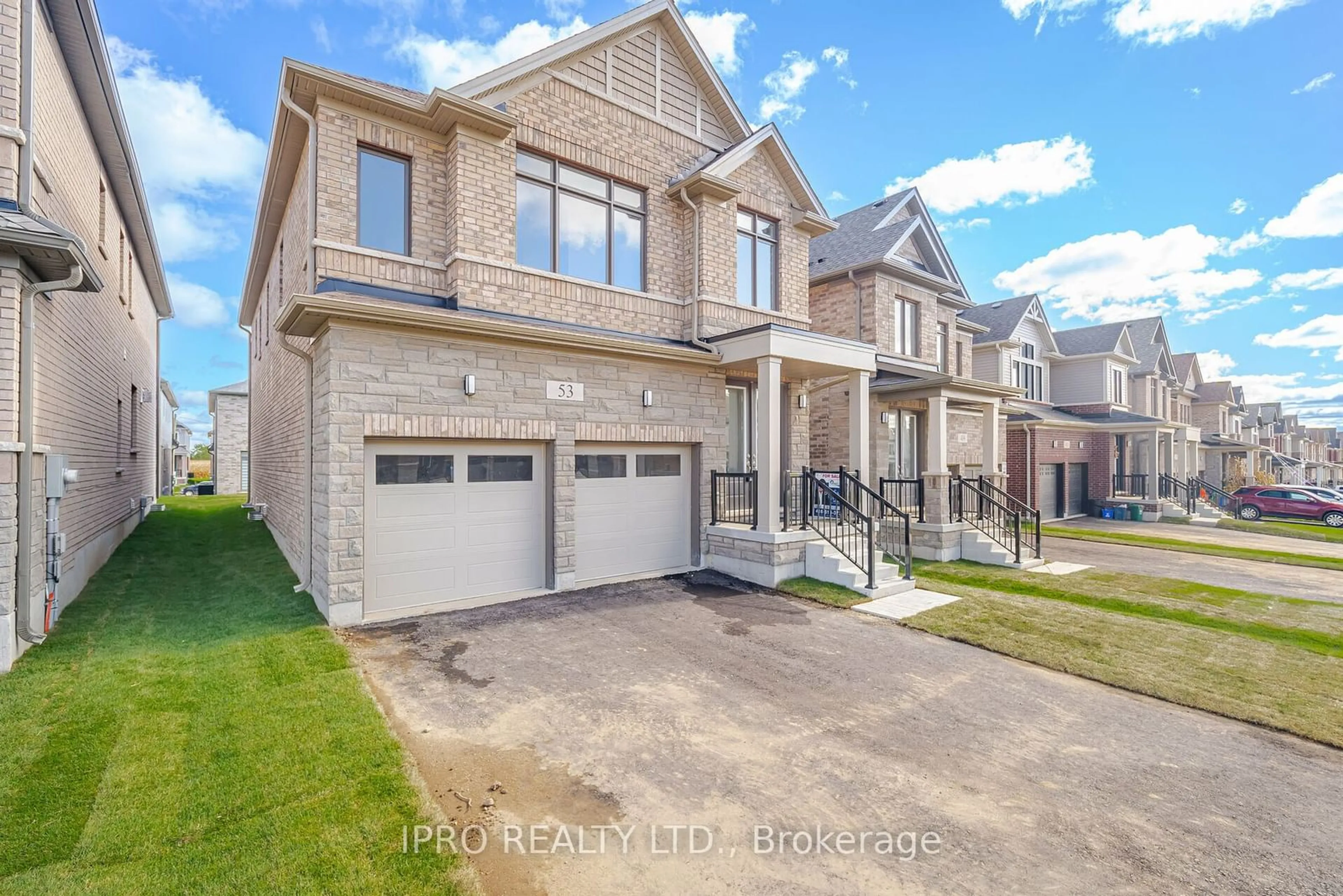 Frontside or backside of a home, the street view for 53 Robert Wyllie St, North Dumfries Ontario N0B 1E0