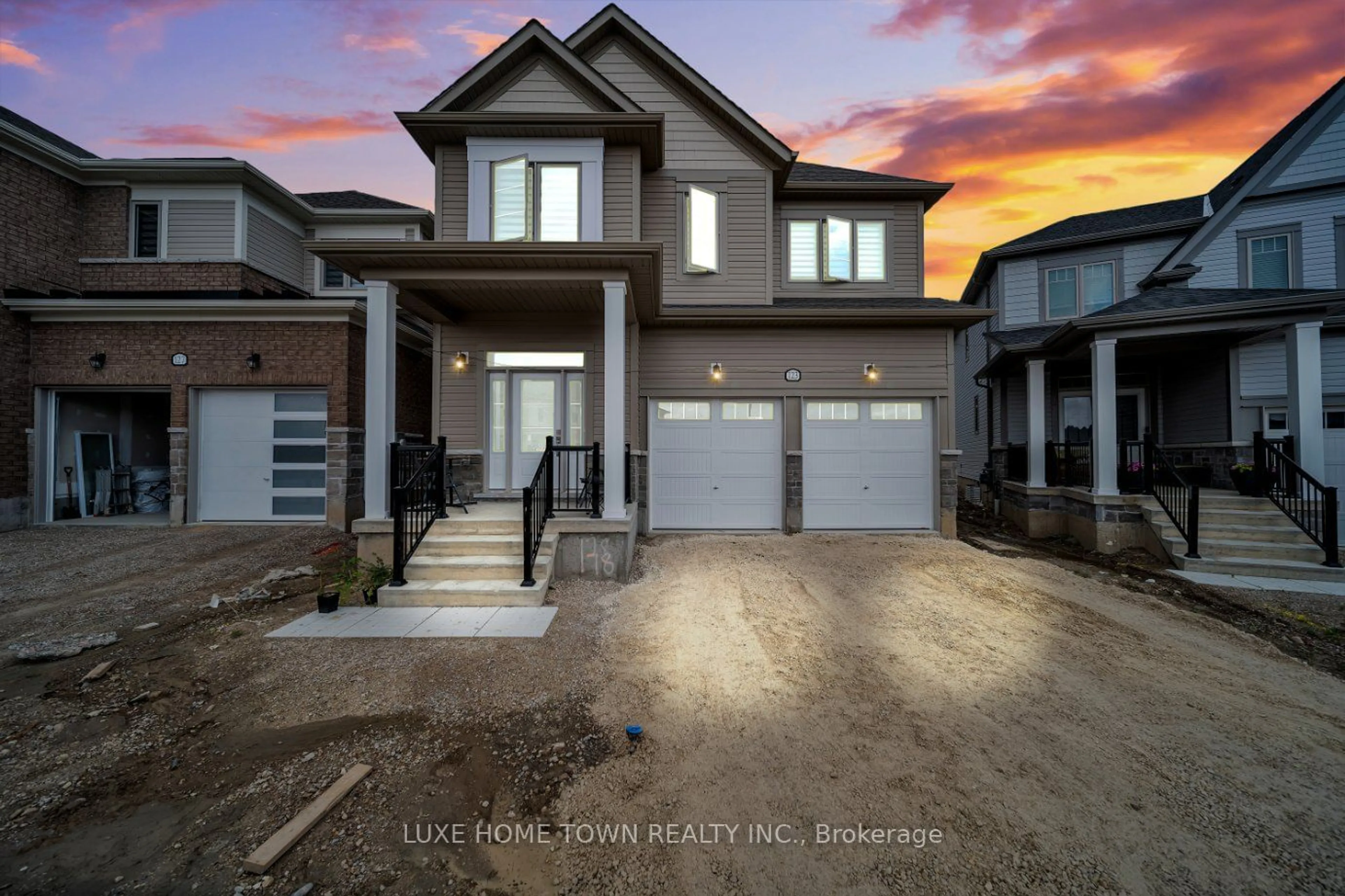 Frontside or backside of a home, the street view for 123 Povey Rd, Centre Wellington Ontario N1M 0H8