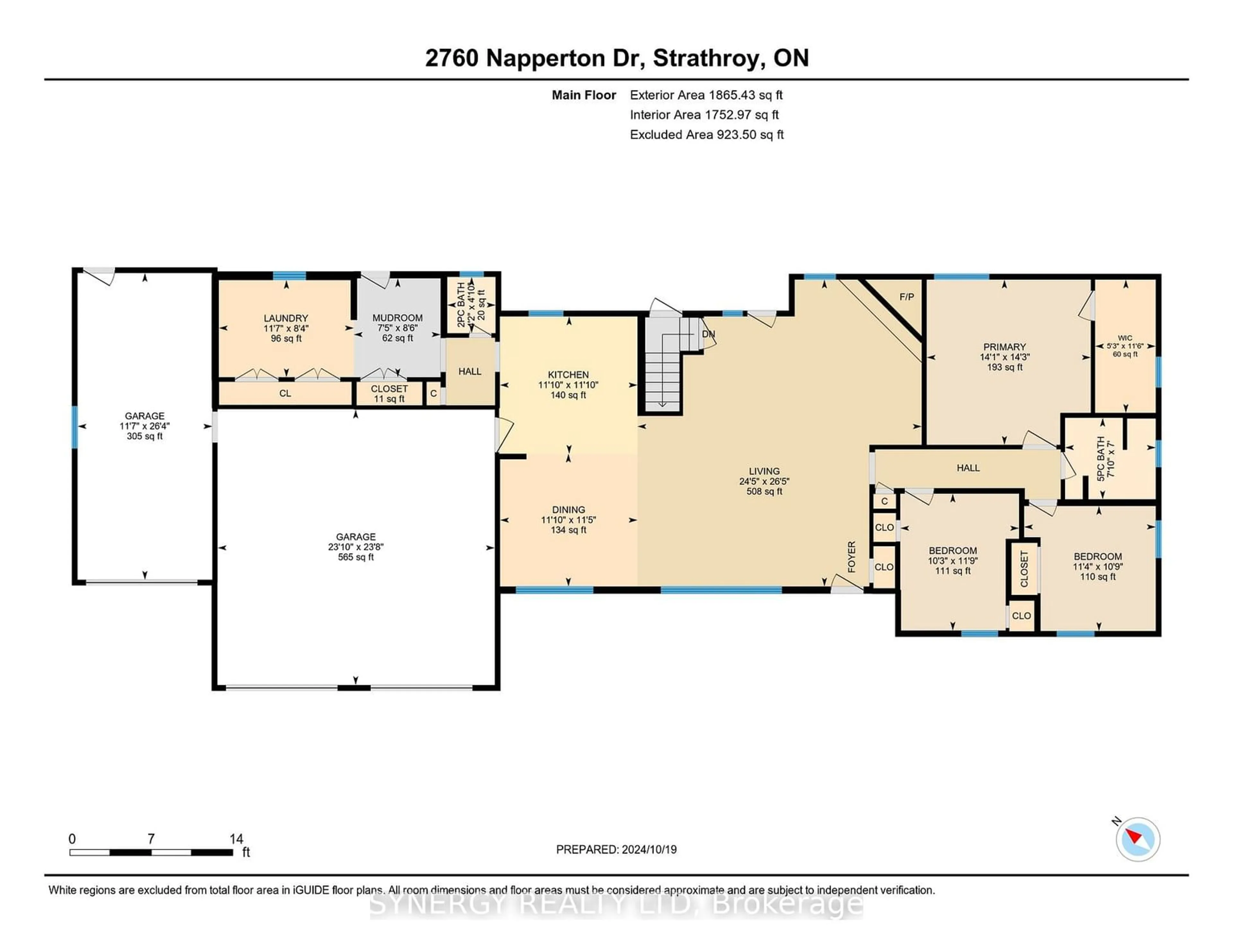 Floor plan for 2760 Napperton Dr, Adelaide Metcalfe Ontario N7G 3H8