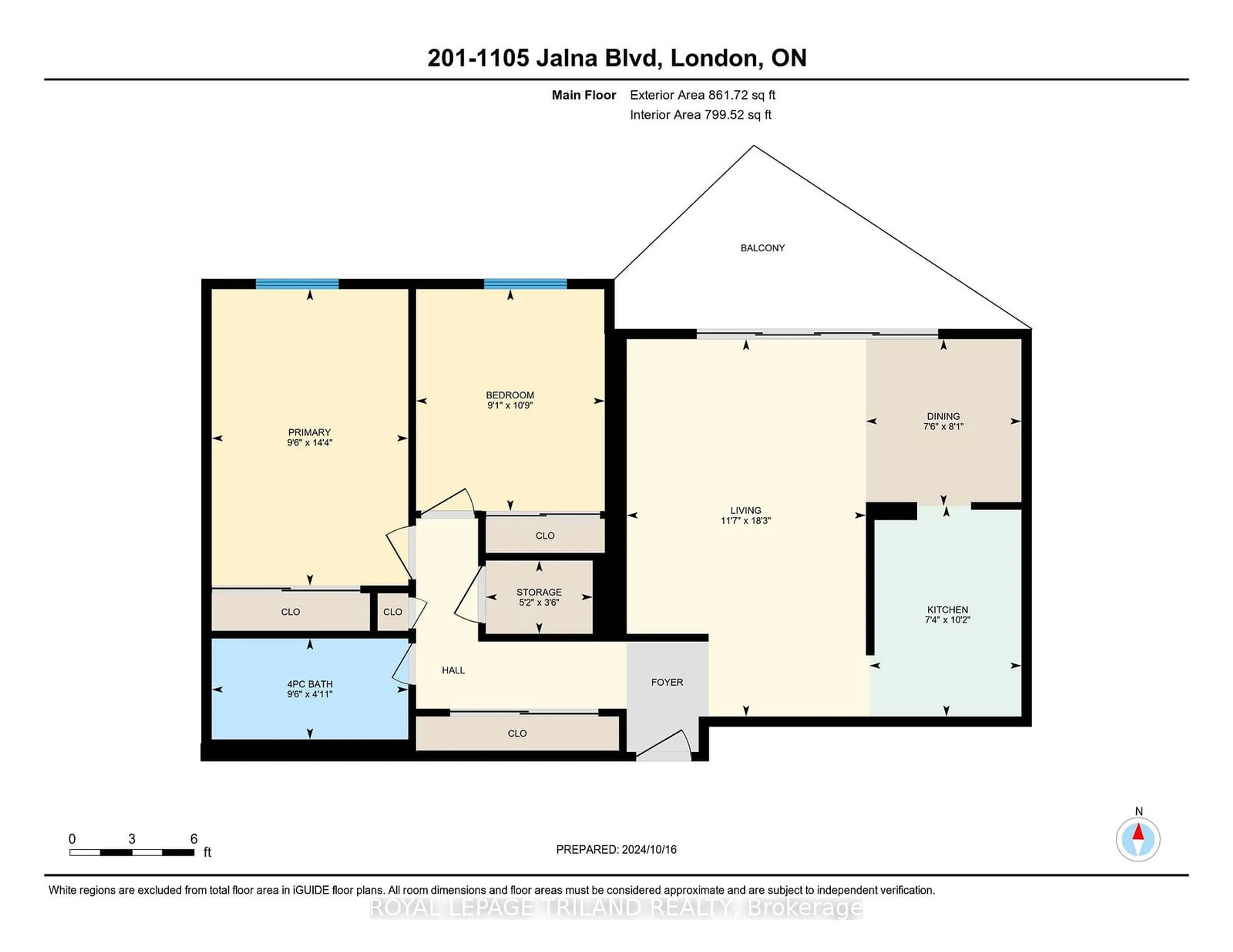 Floor plan for 1105 Jalna Blvd #201, London Ontario N6E 2S9