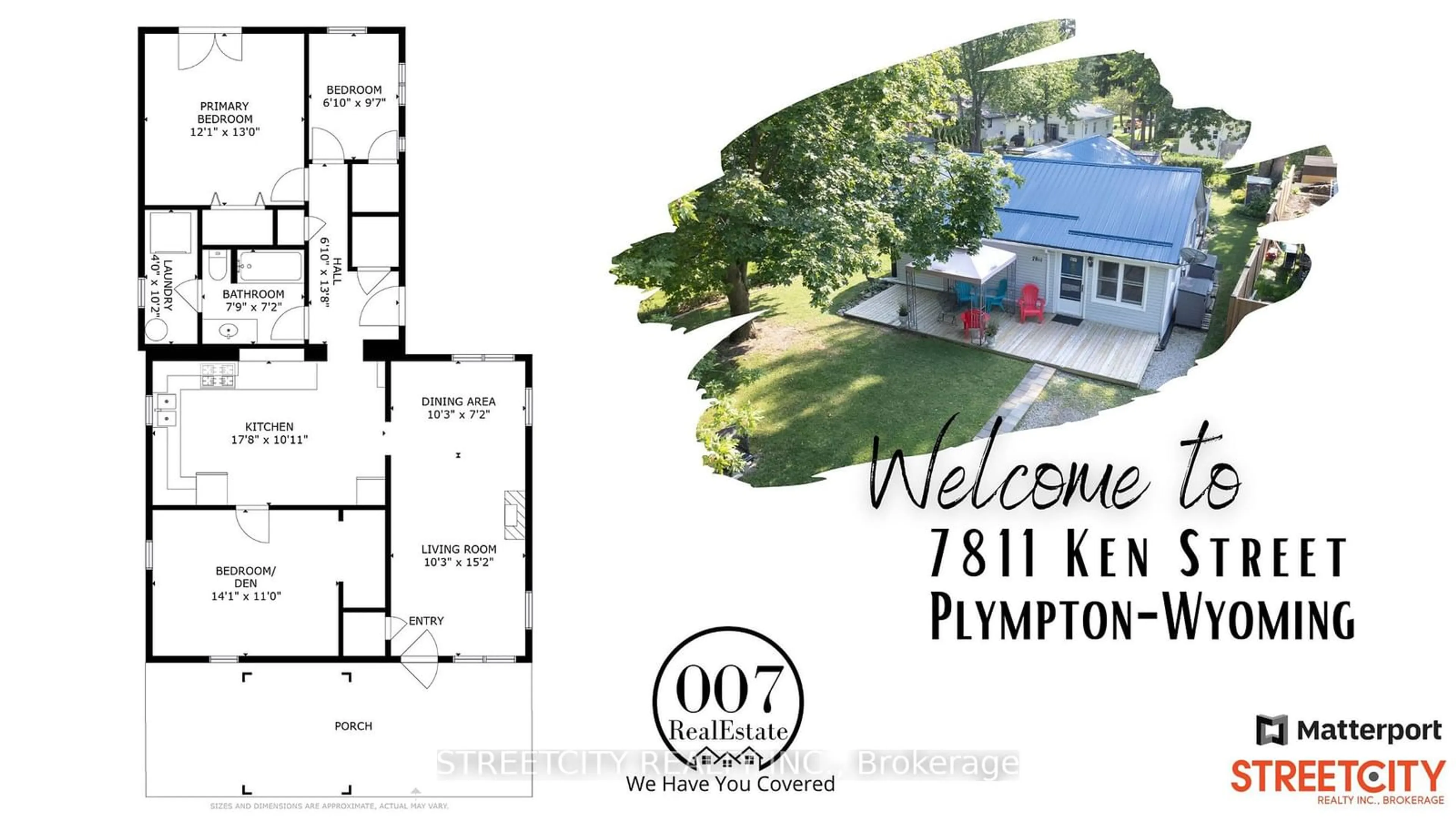 Floor plan for 7811 Ken St, Plympton-Wyoming Ontario N0N 1J6