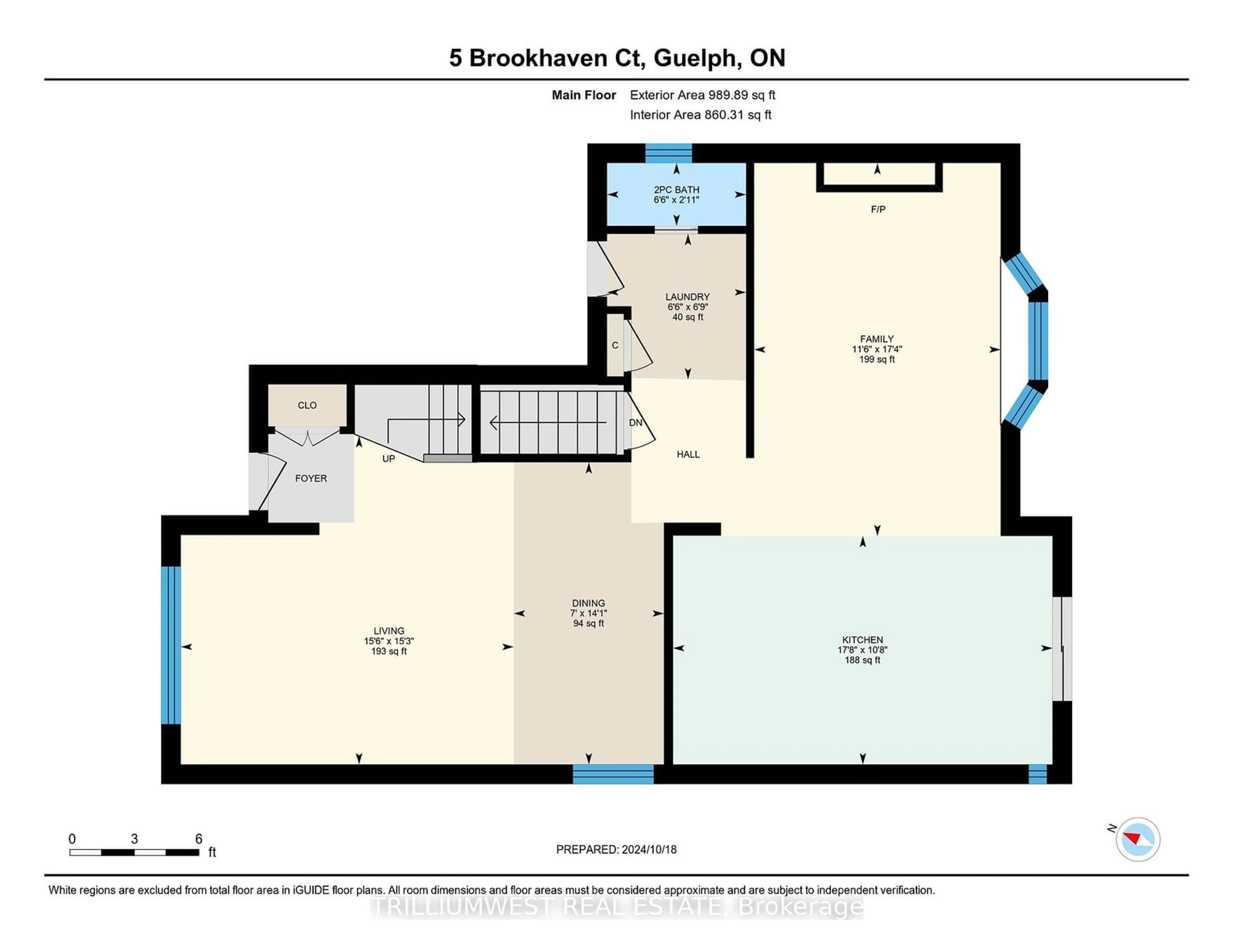 Floor plan for 5 Brookhaven Crt, Guelph Ontario N1G 4C2