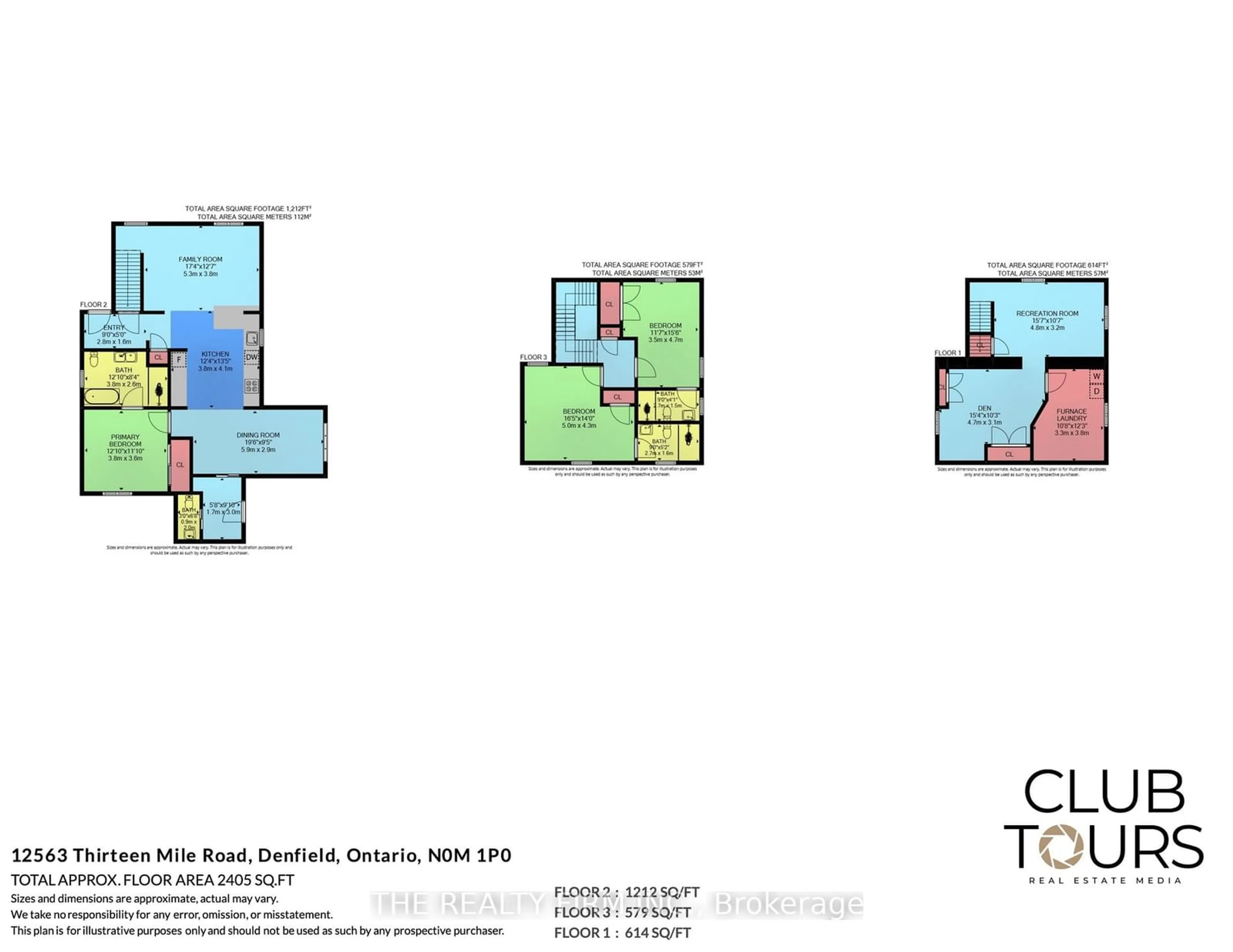 Floor plan for 12563 Thirteen Mile Rd, Middlesex Centre Ontario N0M 1P0