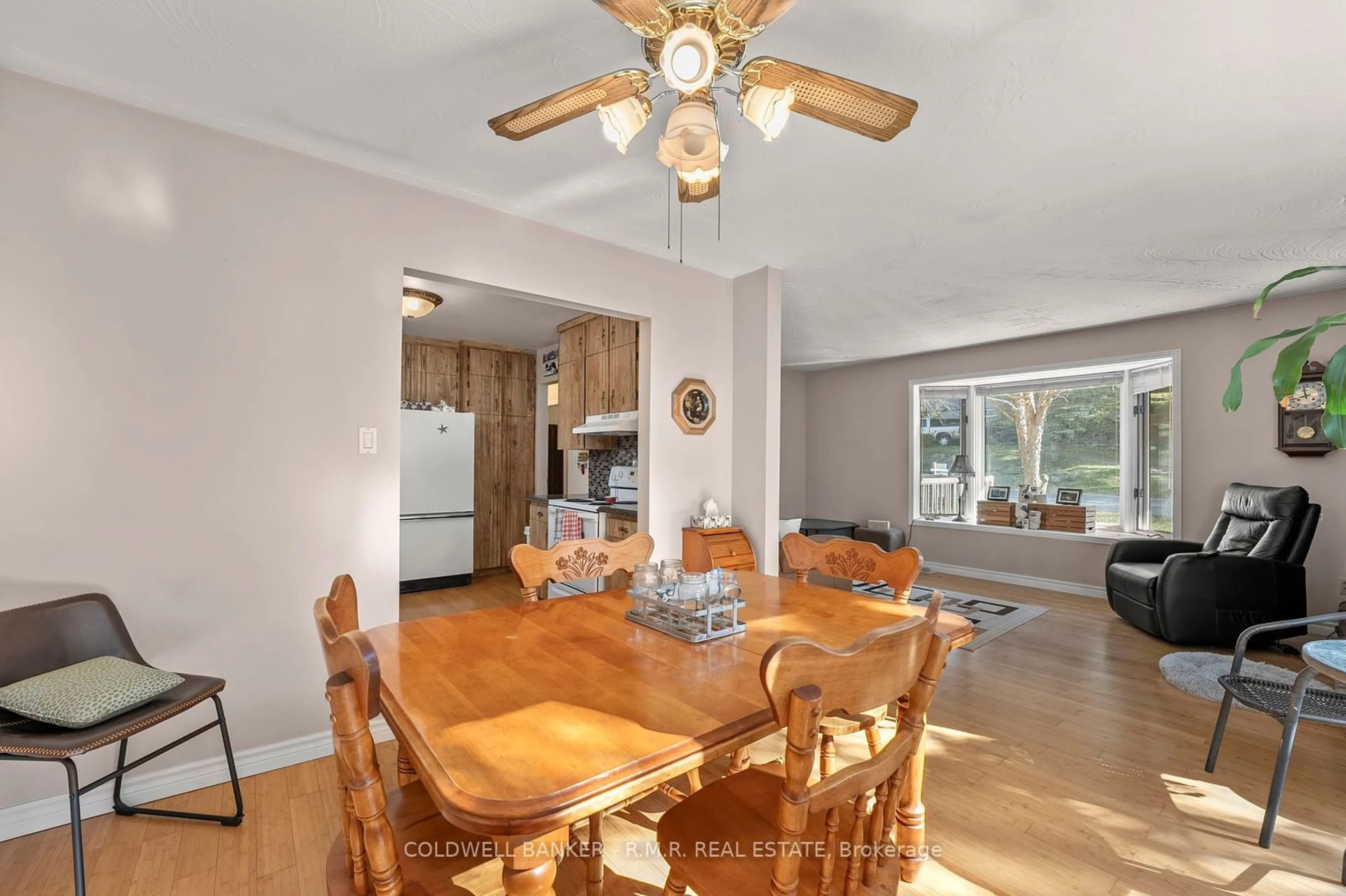 Dining room, wood floors, cottage for 325 Lake Dalrymple Rd, Kawartha Lakes Ontario L0K 1W0