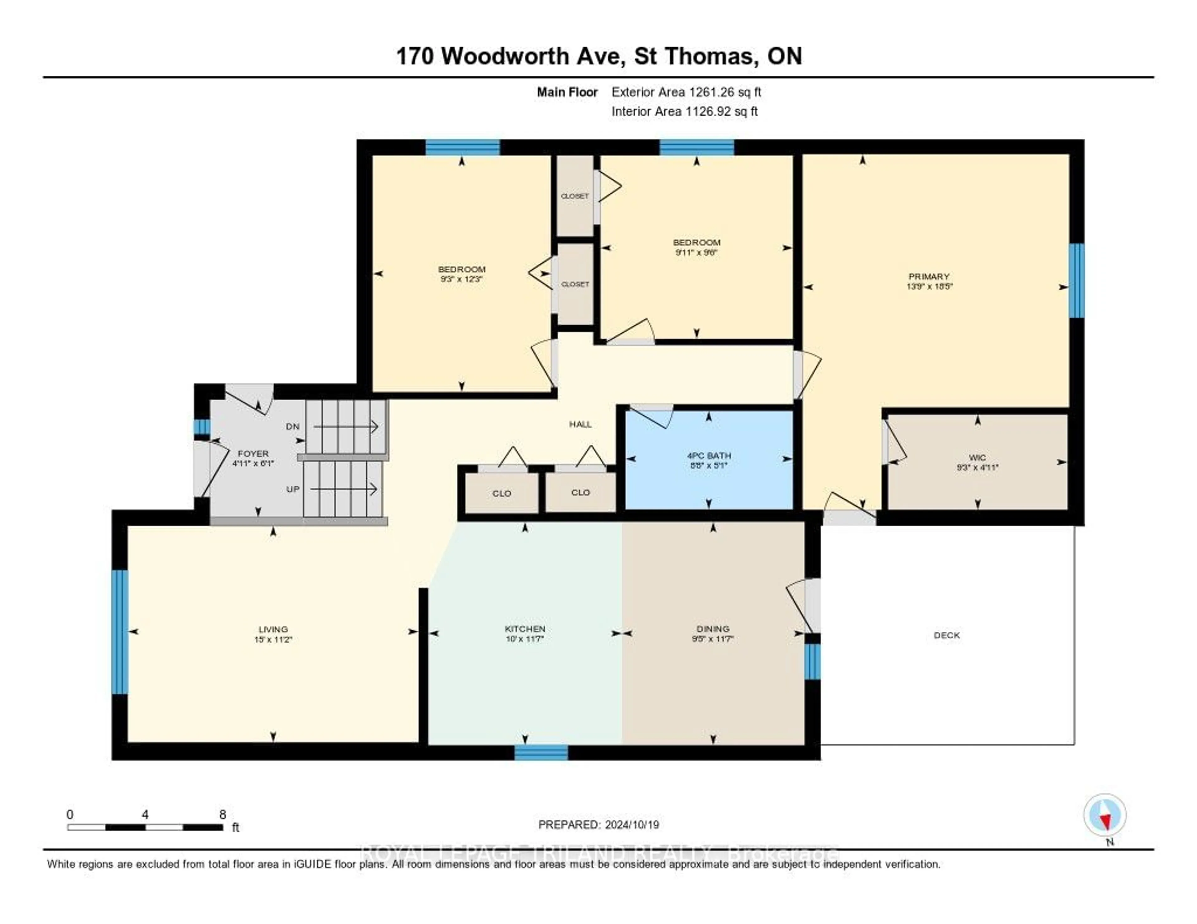 Floor plan for 170 Woodworth Ave, St. Thomas Ontario N5P 3K5