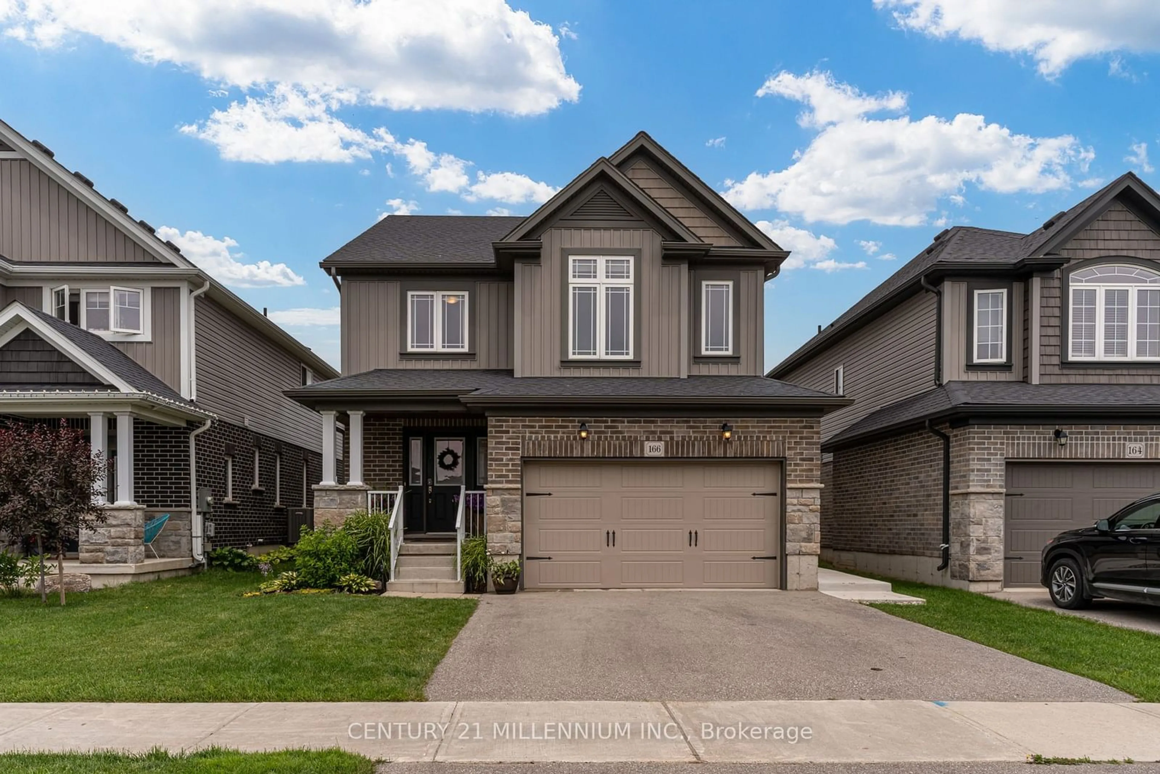 Frontside or backside of a home, the street view for 166 Bradshaw Dr, Stratford Ontario N5A 0C8