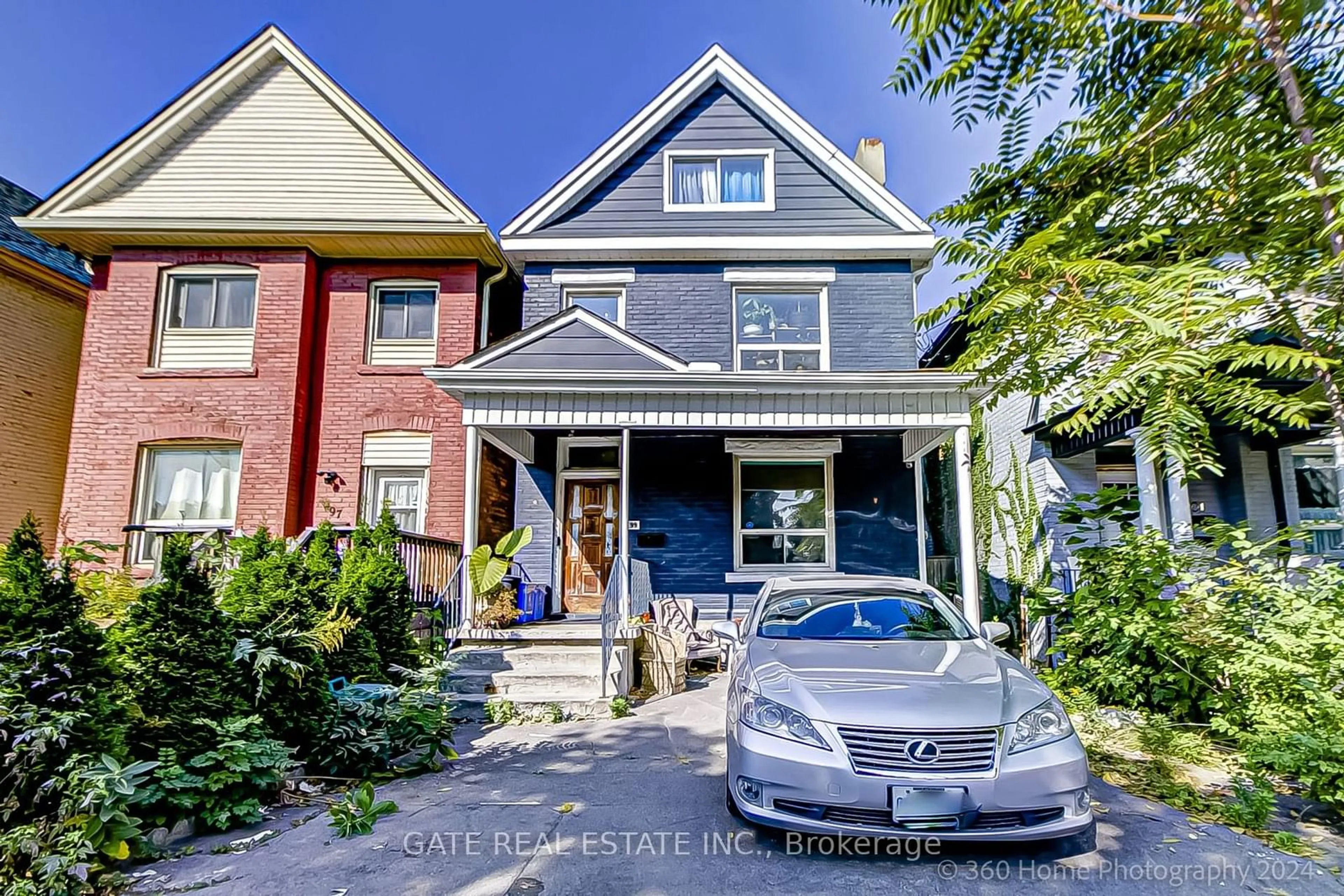 A pic from exterior of the house or condo, the street view for 99 Leeming St, Hamilton Ontario L8L 5T5