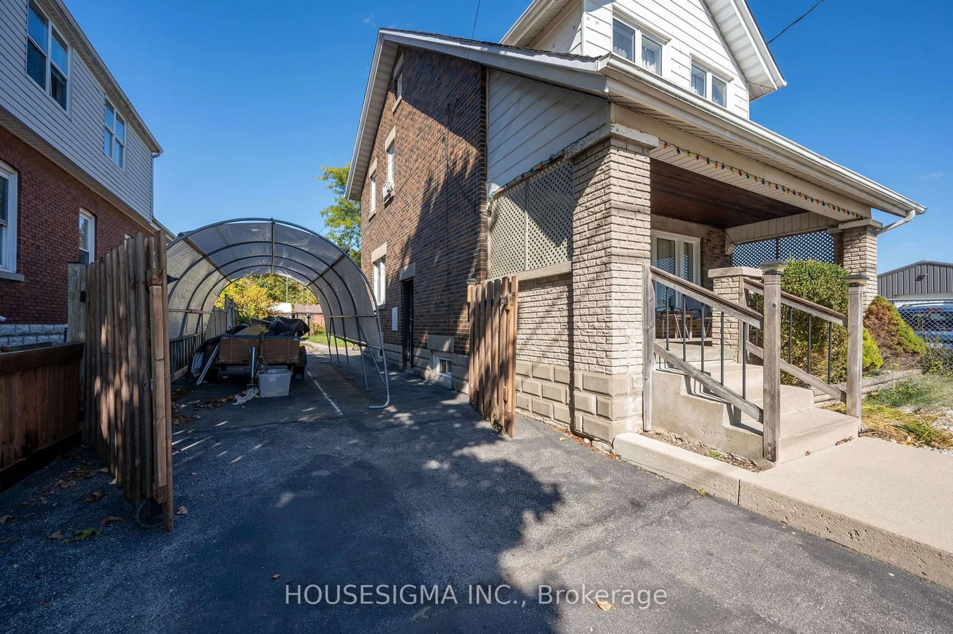 A pic from exterior of the house or condo, the fenced backyard for 1096 Margaret St, London Ontario N5W 2K2