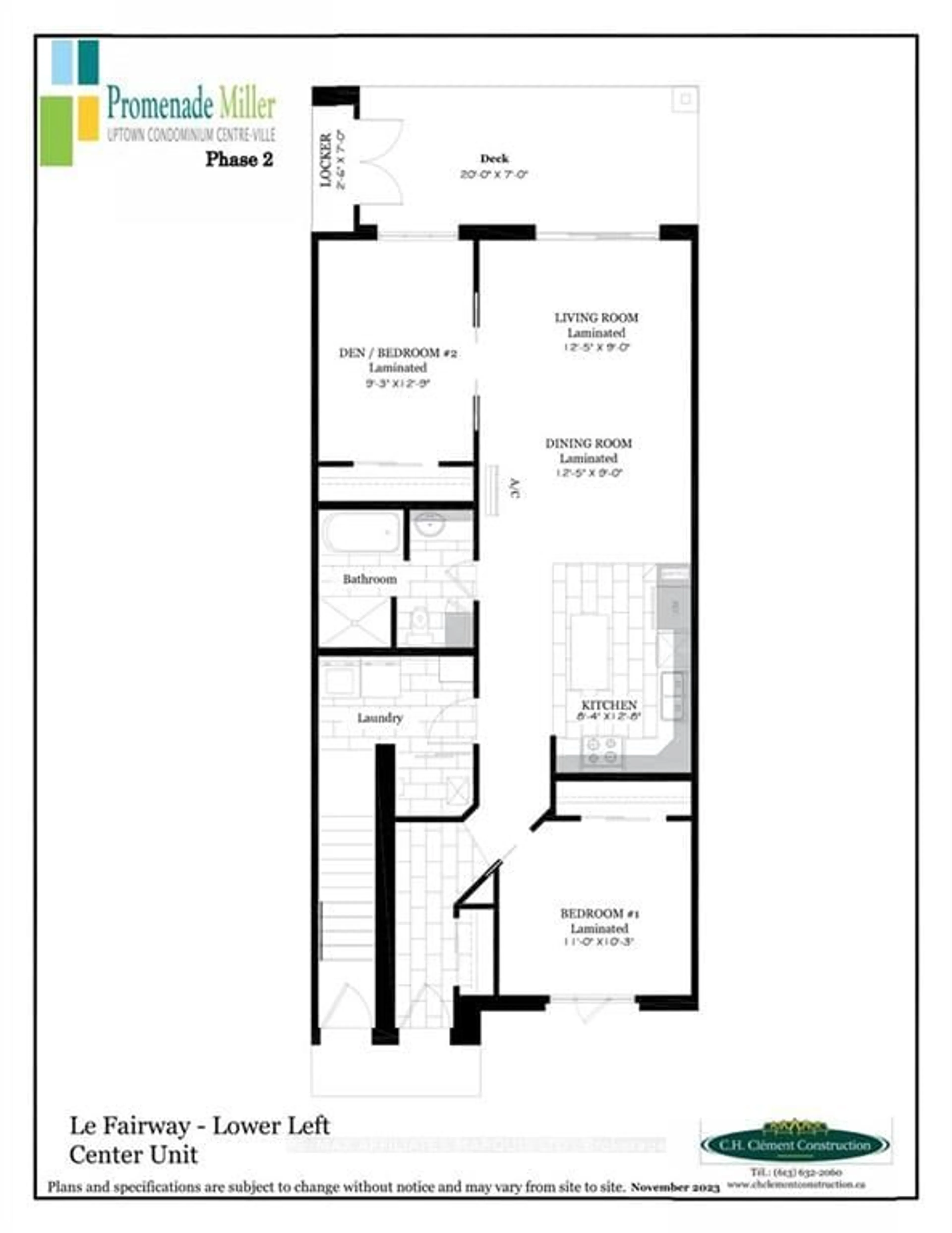 Floor plan for 229 WATER St #103, Cornwall Ontario K6H 1A2