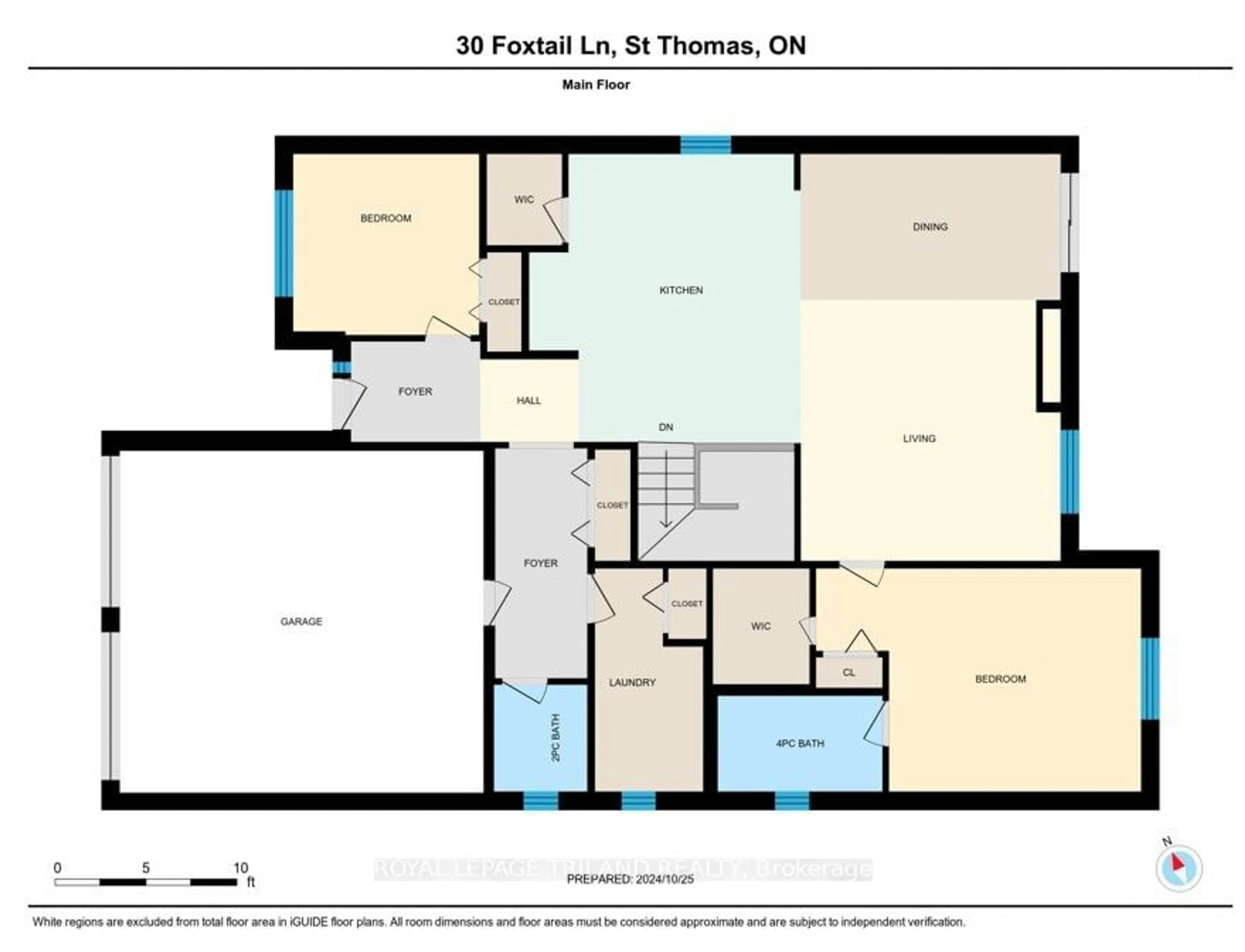 Floor plan for 30 Foxtail Lane, St. Thomas Ontario N5R 0J2