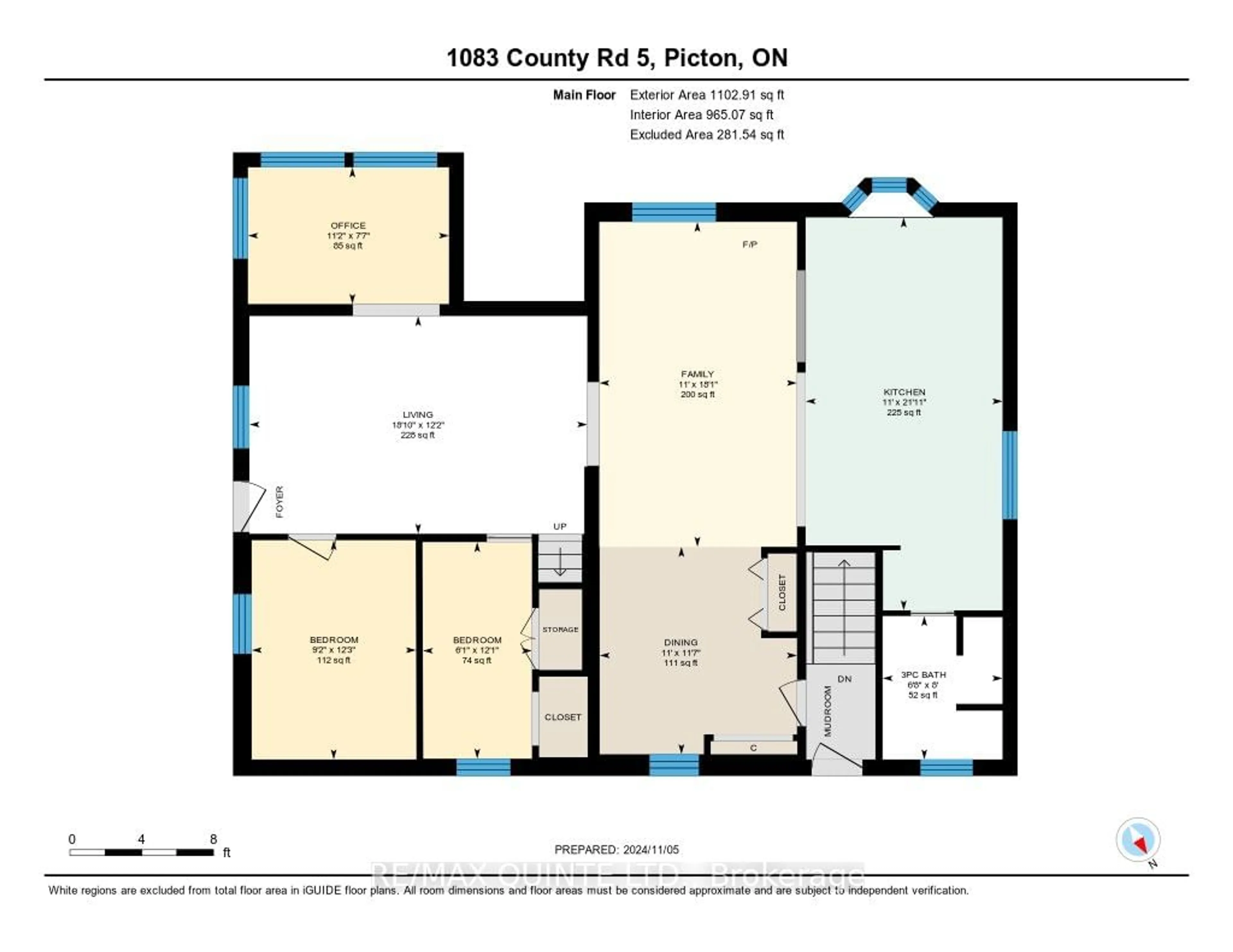 Floor plan for 1083 County Road 5, Prince Edward County Ontario K0K 2T0