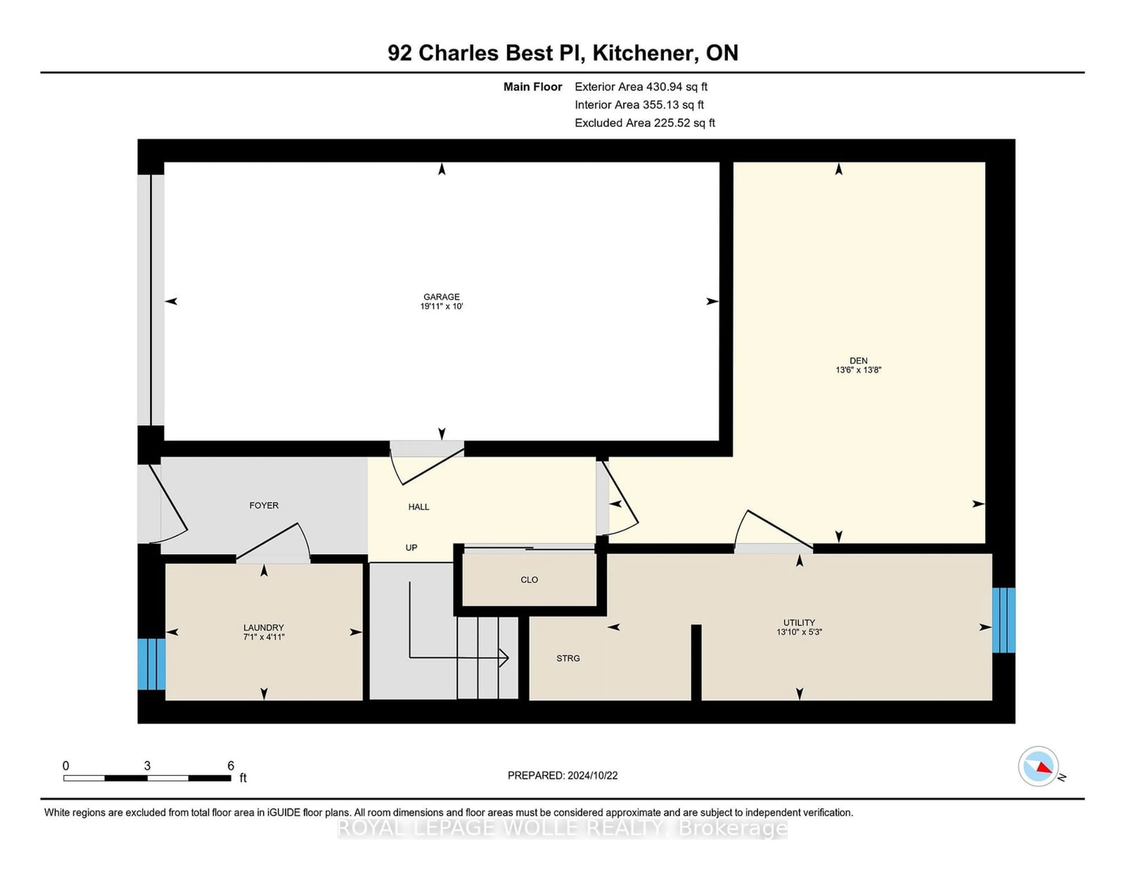 Floor plan for 92 CHARLES BEST Pl, Kitchener Ontario N2M 5A3