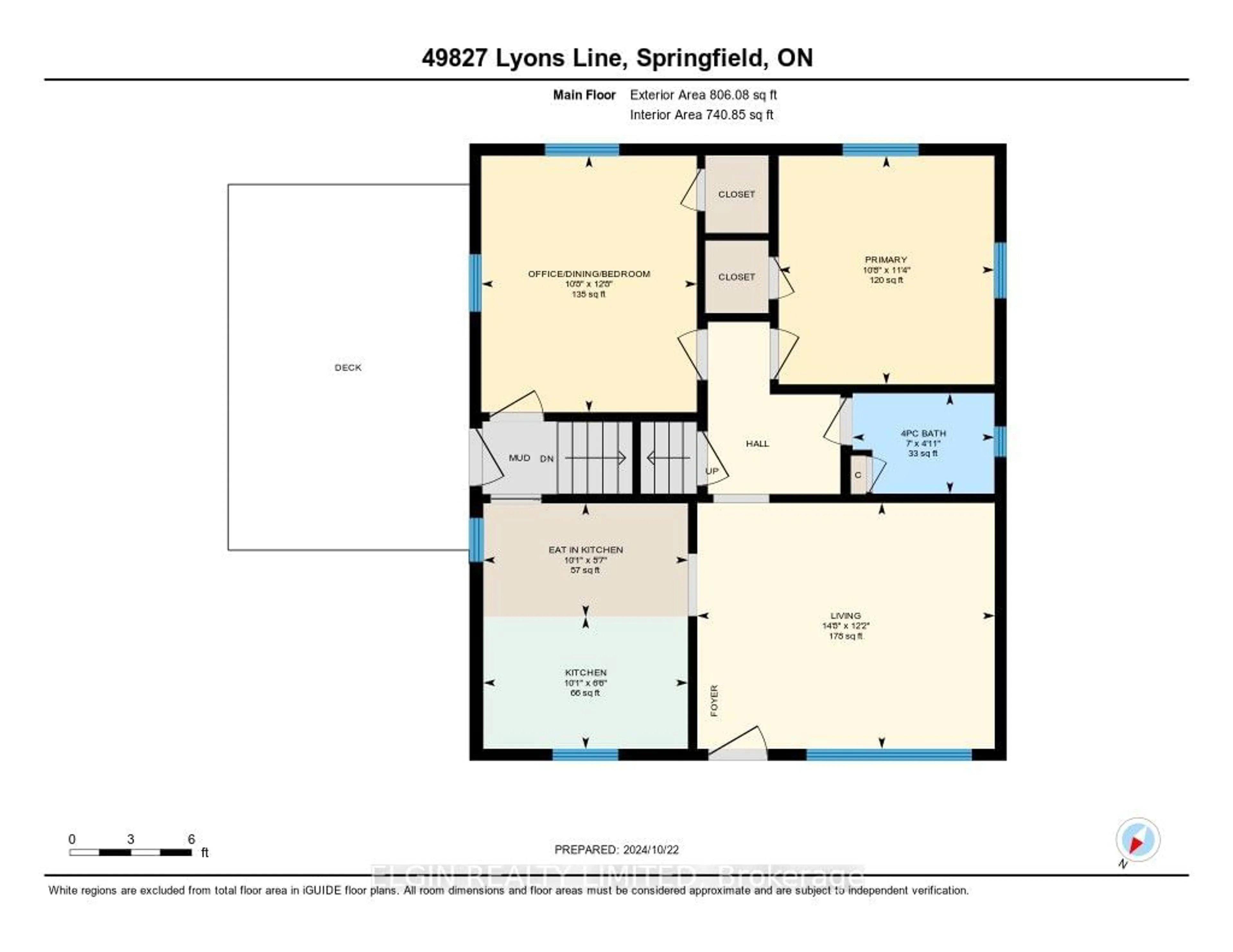 Floor plan for 49827 Lyons Line, Malahide Ontario N0L 2J0