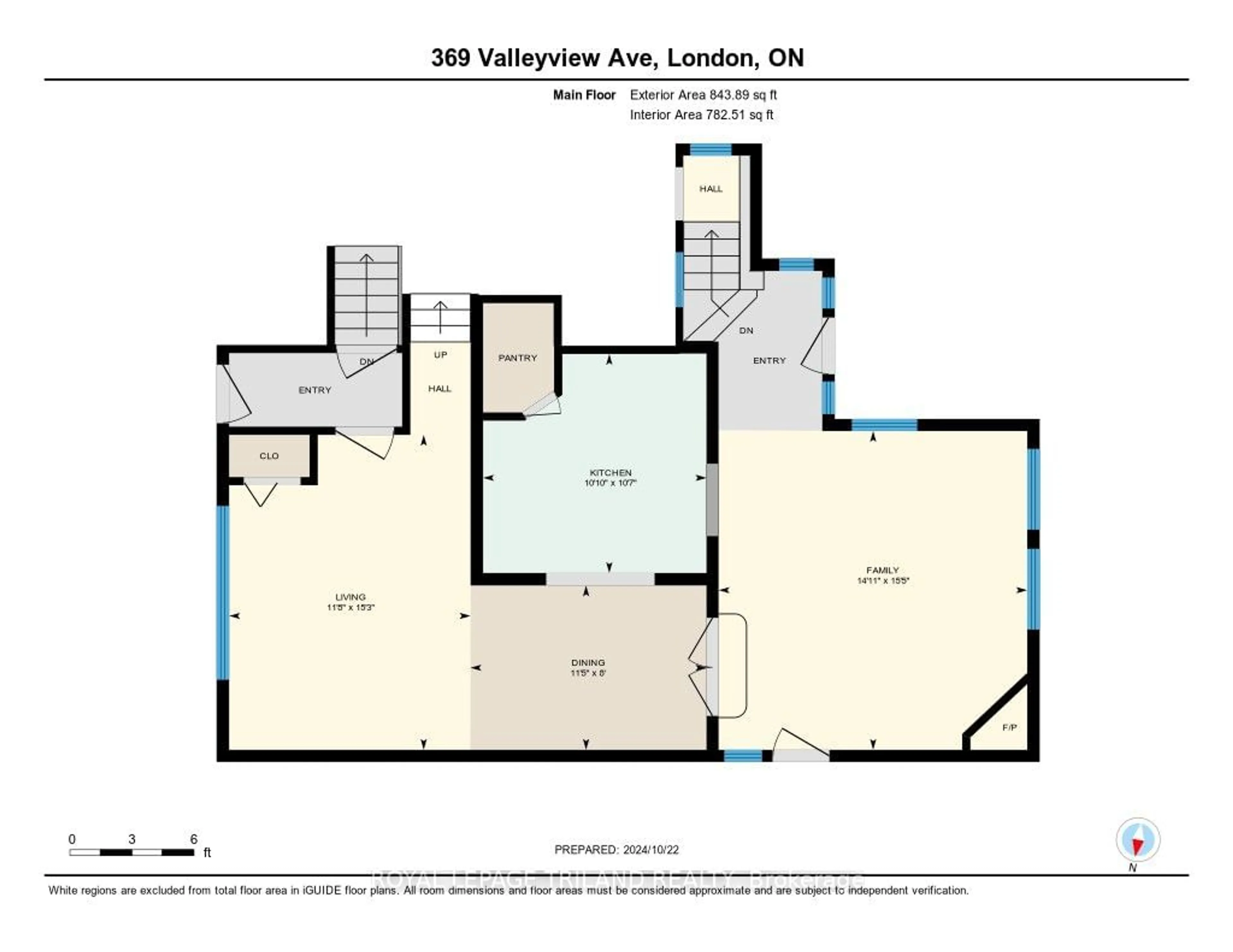 Floor plan for 369 Valleyview Ave, London Ontario N5Y 1S7