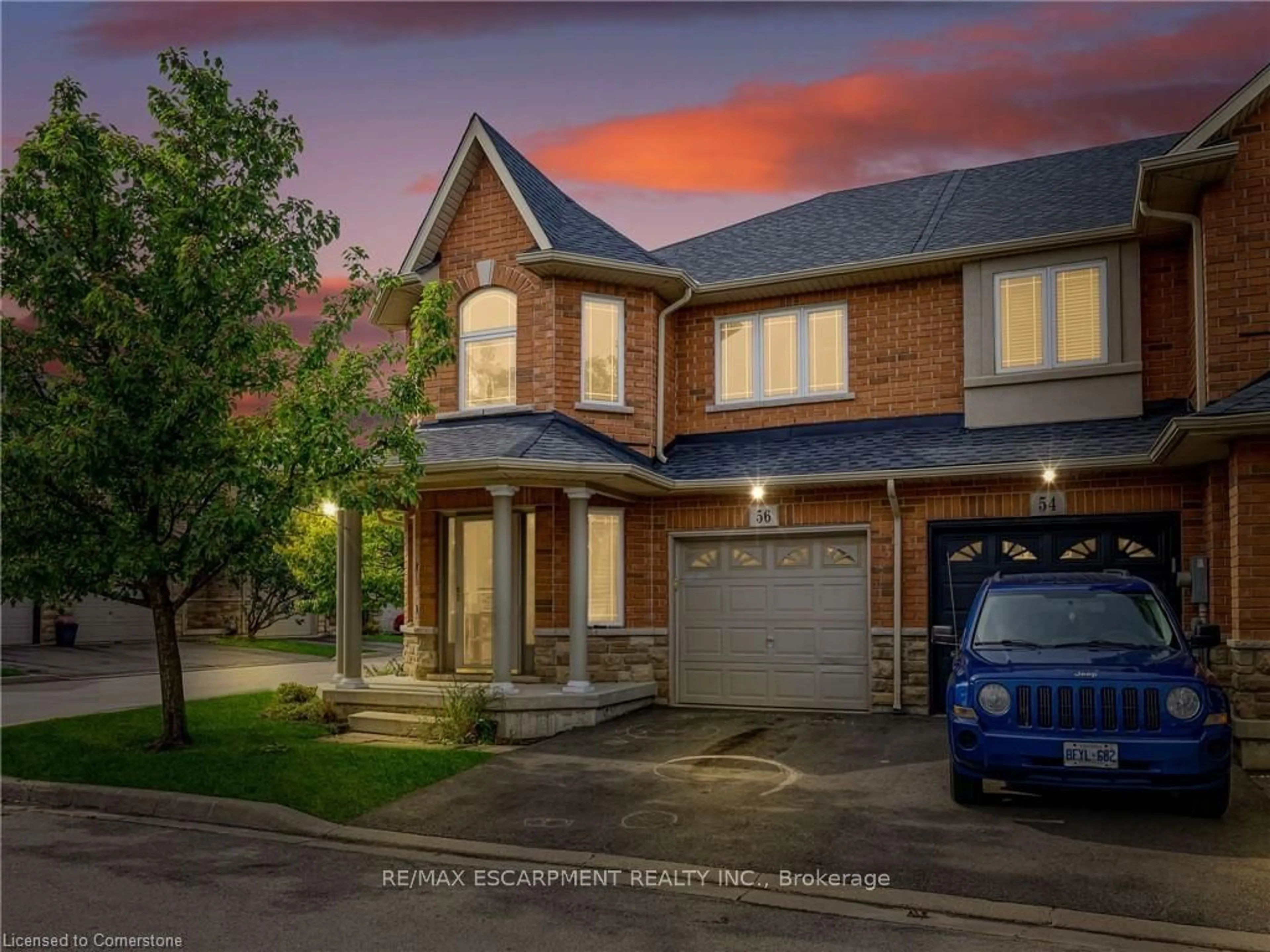 Frontside or backside of a home, the street view for 56 Geranium Ave, Hamilton Ontario L0R 1P0