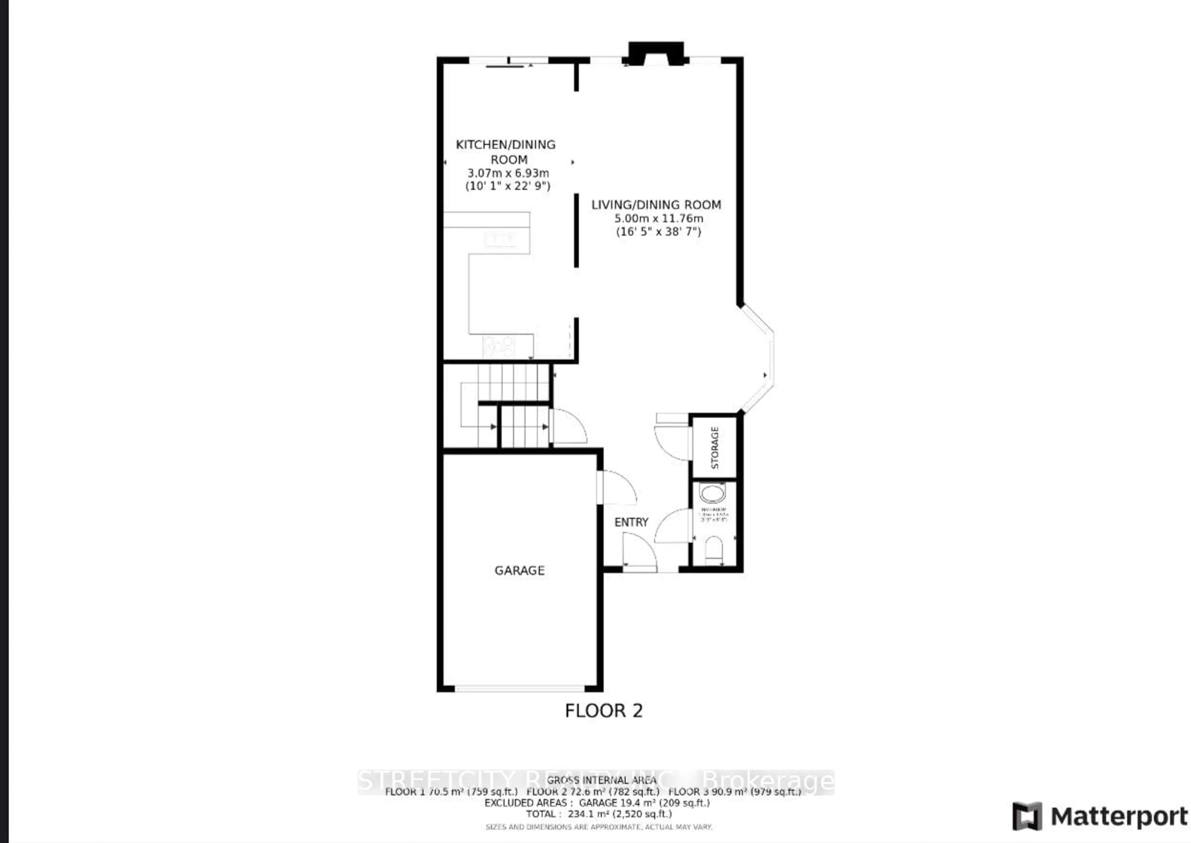 Floor plan for 1434 Evans Blvd, London Ontario N6M 1L6