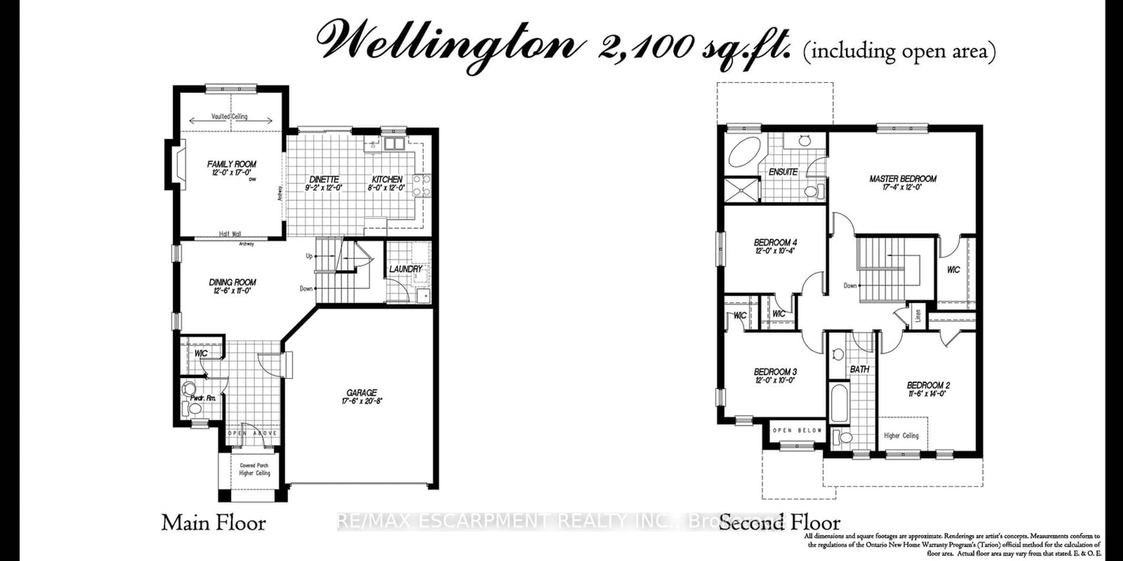 Floor plan for Lot 9 Kellogg Ave, Hamilton Ontario L0R 1W0